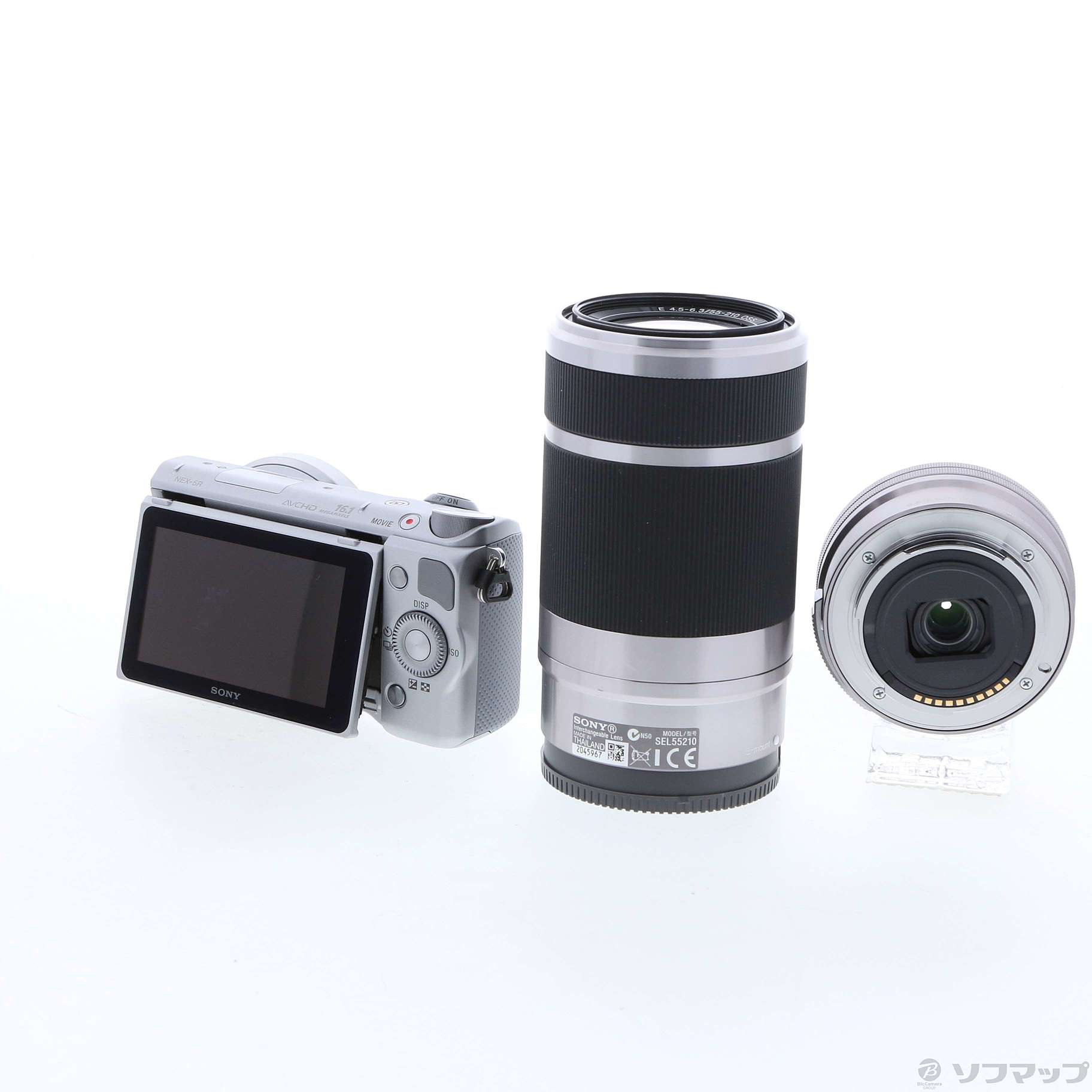 中古】α NEX-5RY ダブルズームレンズキット (1610万画素／シルバー 
