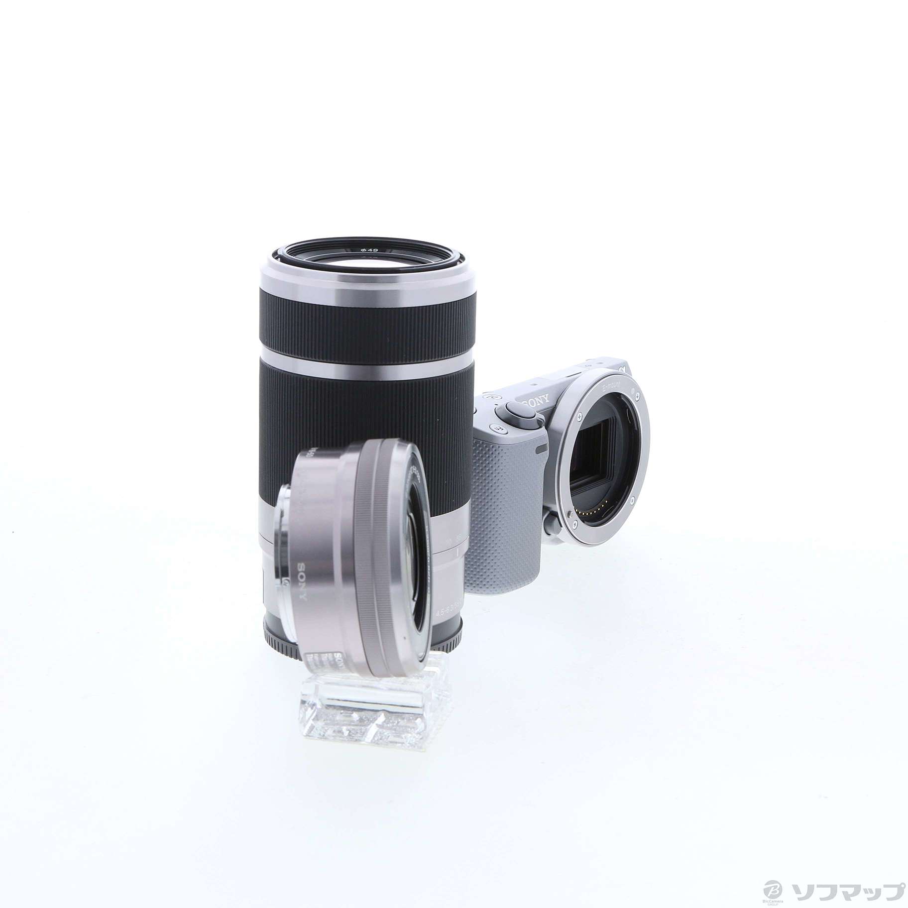 中古】α NEX-5RY ダブルズームレンズキット (1610万画素／シルバー 