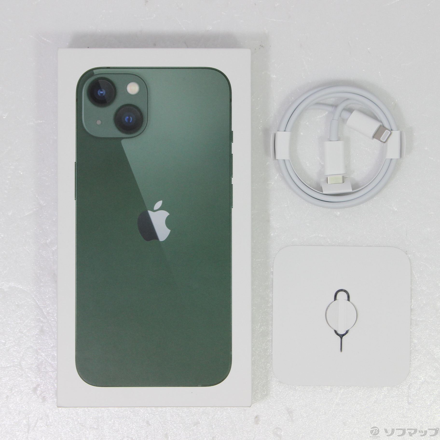中古】iPhone13 256GB グリーン MNGH3J／A SIMフリー