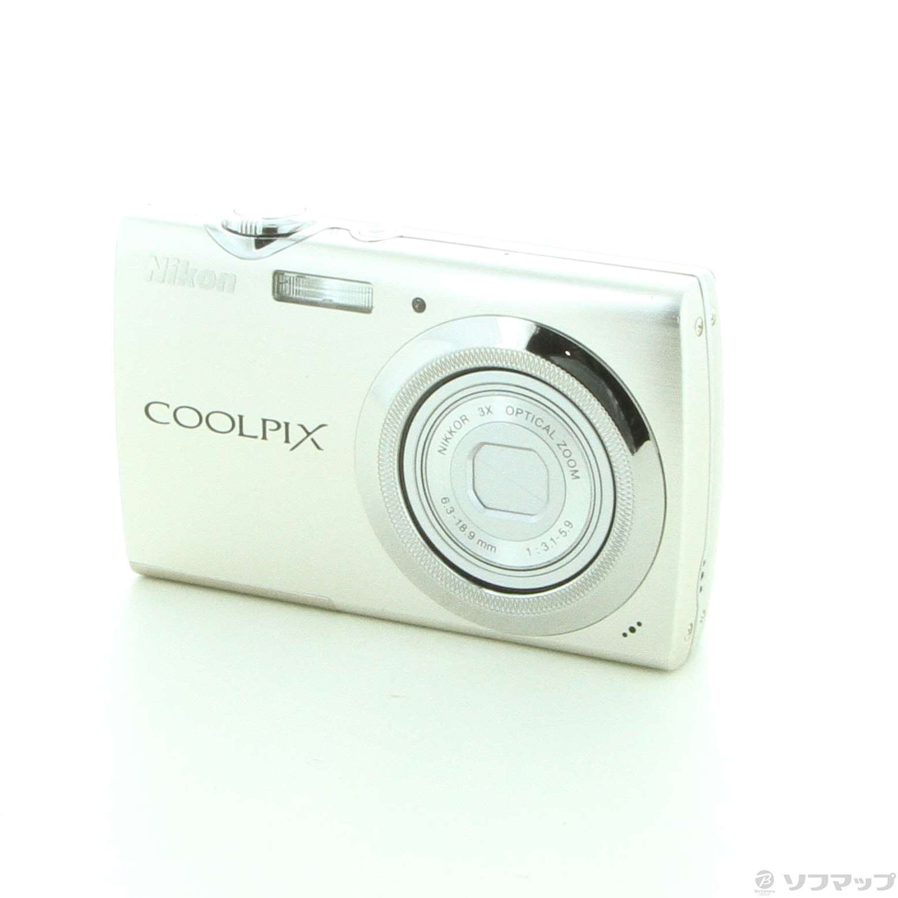 中古】COOLPIX S230 (1000万画素／3倍ズーム／ソリッドシルバー) ◇07