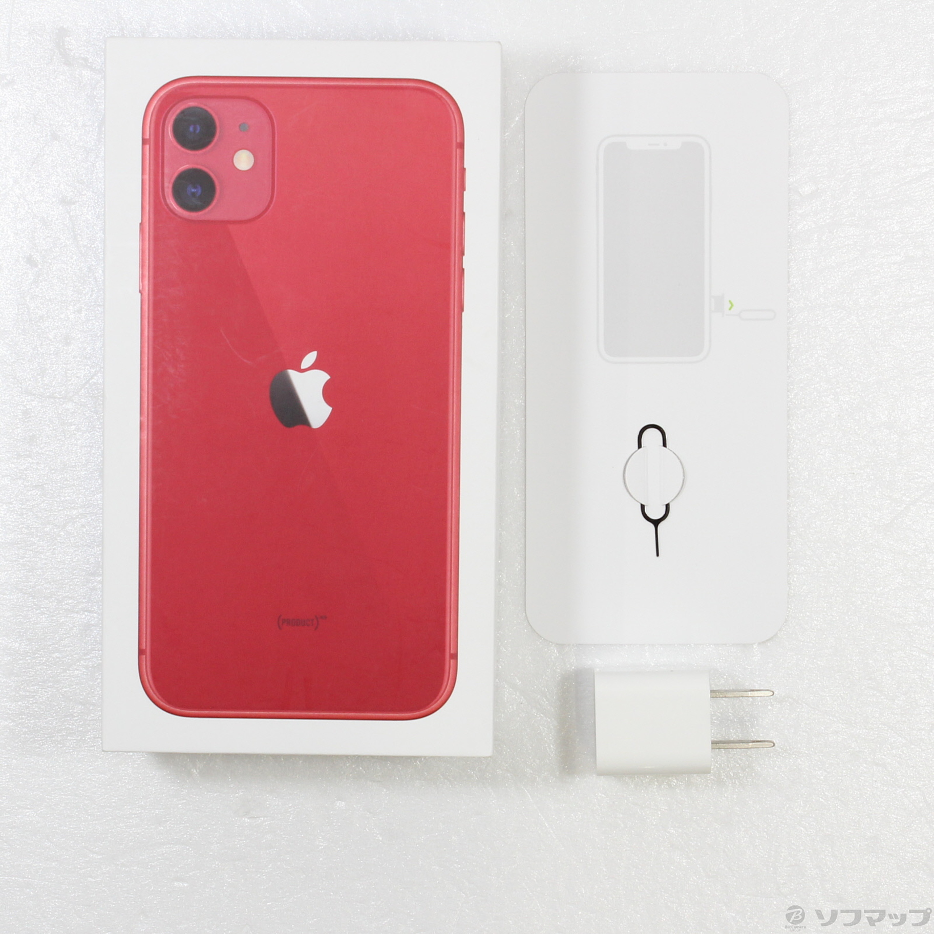 中古】iPhone11 64GB プロダクトレッド MWLV2J／A SIMフリー 