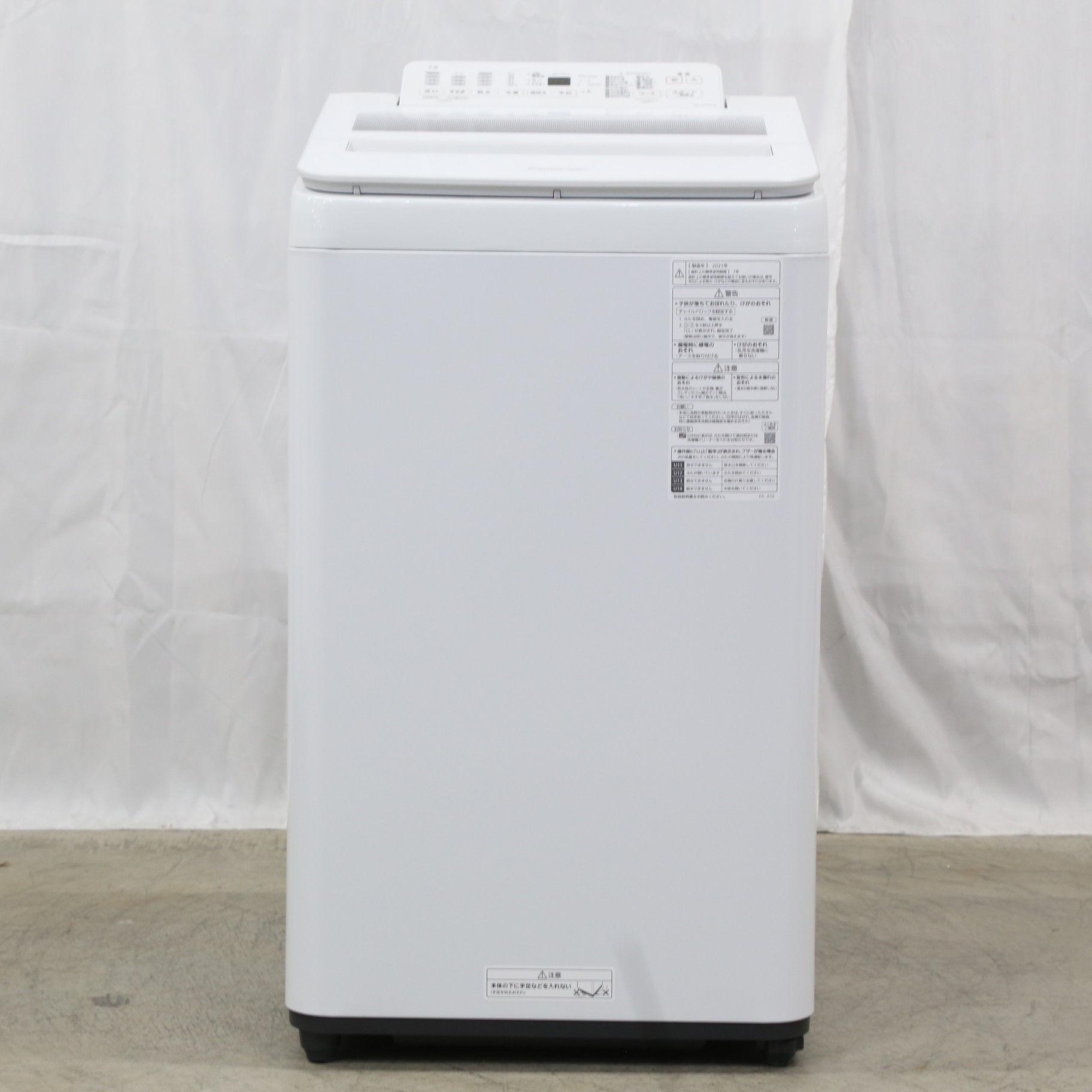 〔展示品〕 全自動洗濯機 FAシリーズ ホワイト NA-FA70H9-W ［洗濯7.0kg ／簡易乾燥(送風機能) ／上開き］