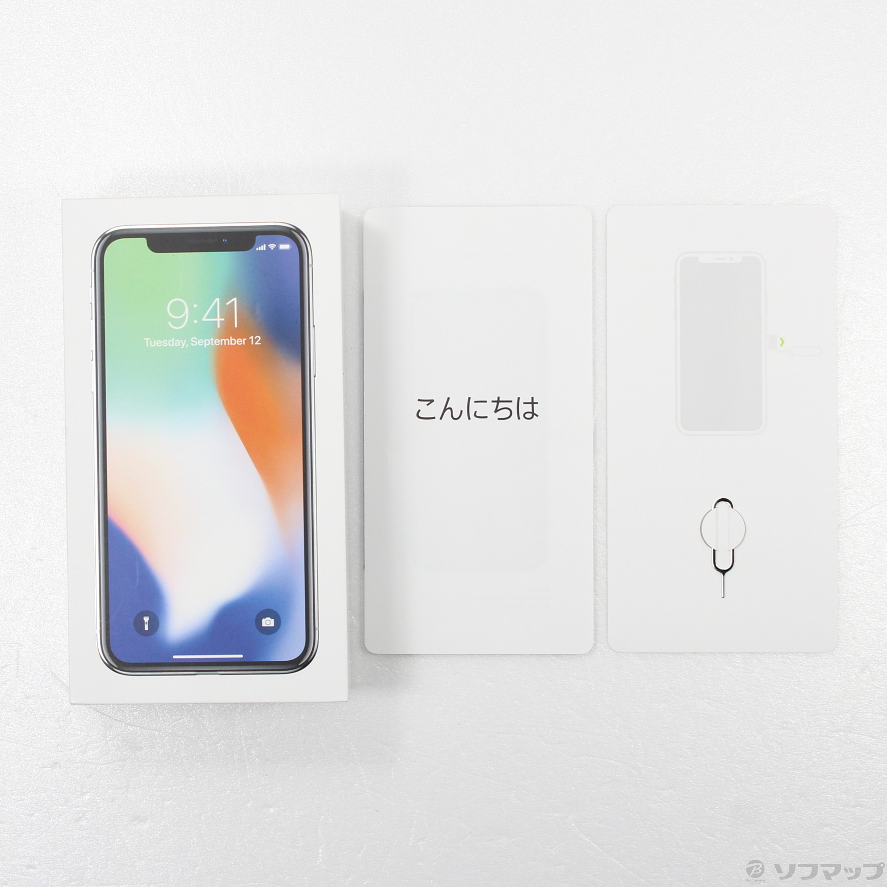 商品の状態iPhone X Silver 256GB au Face ID使用できません