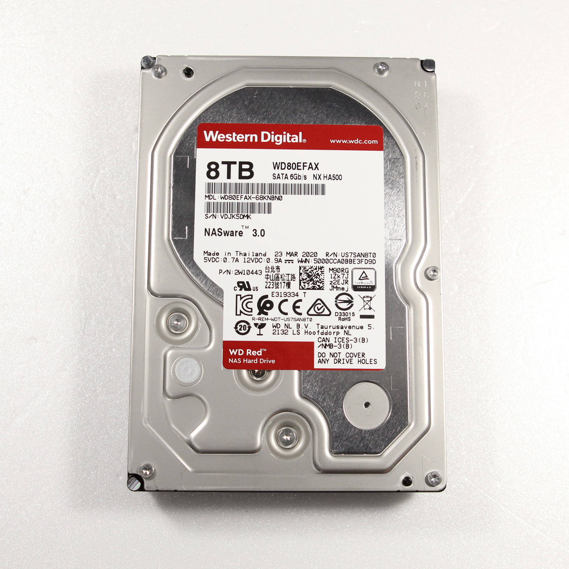 WD80EFAX [8TB SATA600 5400] - PCパーツ