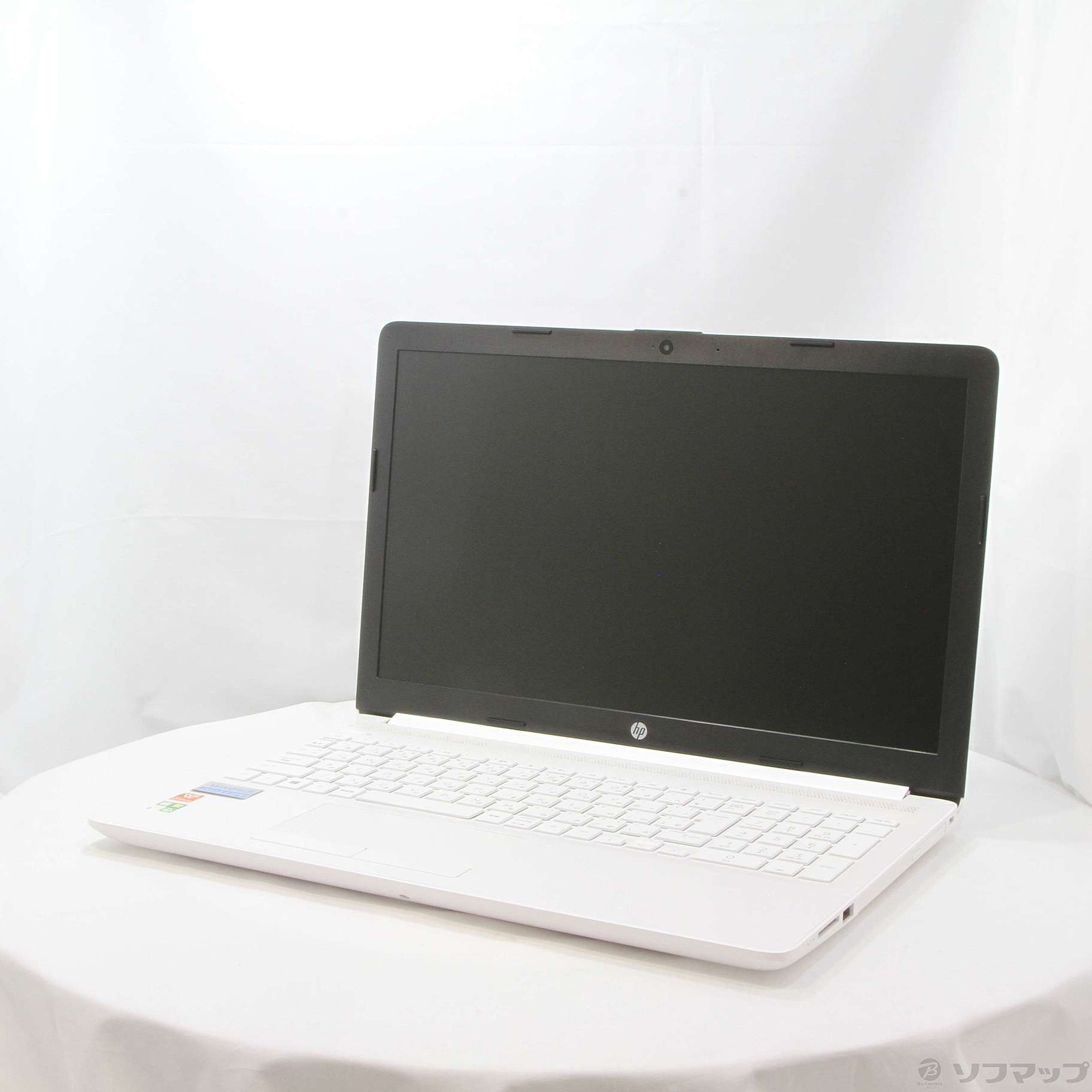 格安安心パソコン HP 15-db0214AU 6MD92PA-AAAA ピュアホワイト 〔Windows 10〕