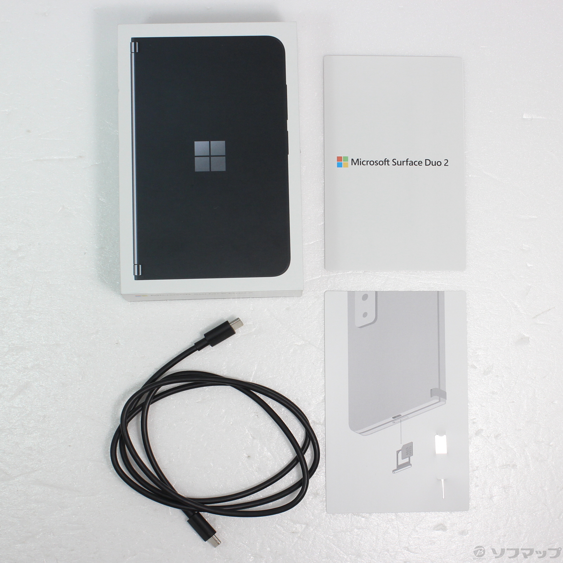 中古】Surface Duo 2 256GB オブシディアン 9BX-00011 SIMフリー ...