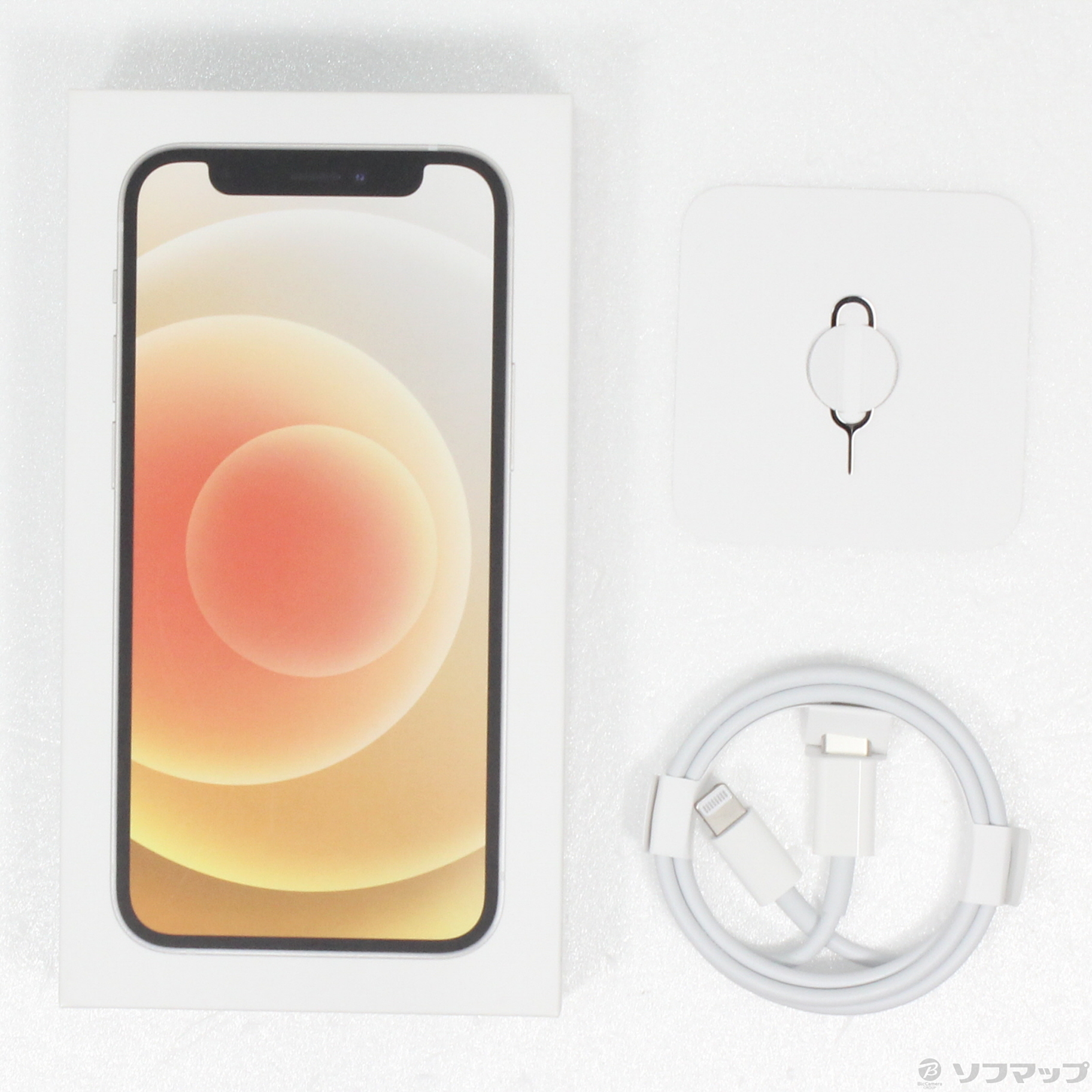 中古】〔展示品〕 iPhone12 mini 64GB ホワイト 3H476J／A SIMフリー 