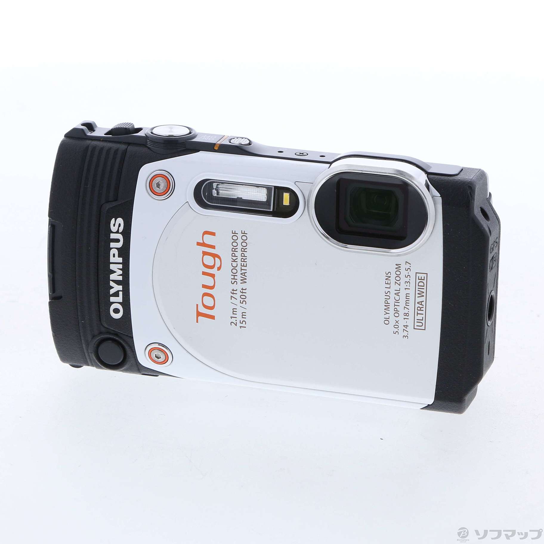 中古】OLYMPUS STYLUS TG-860 Tough WHT (1600万画素／5倍／ホワイト