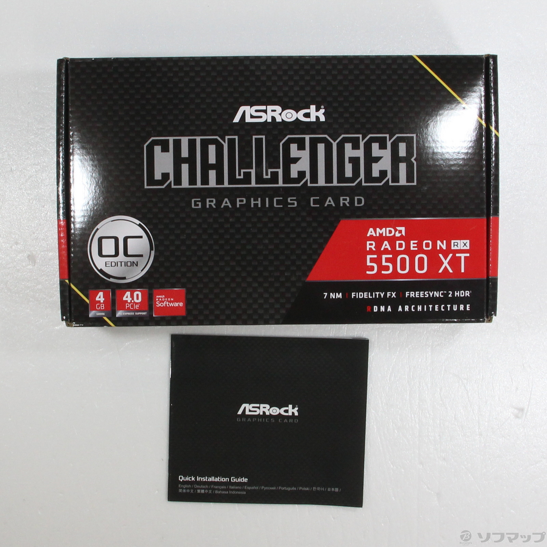 中古品〕 Radeon RX 5500 XT Challenger D 4G OC｜の通販はソフマップ