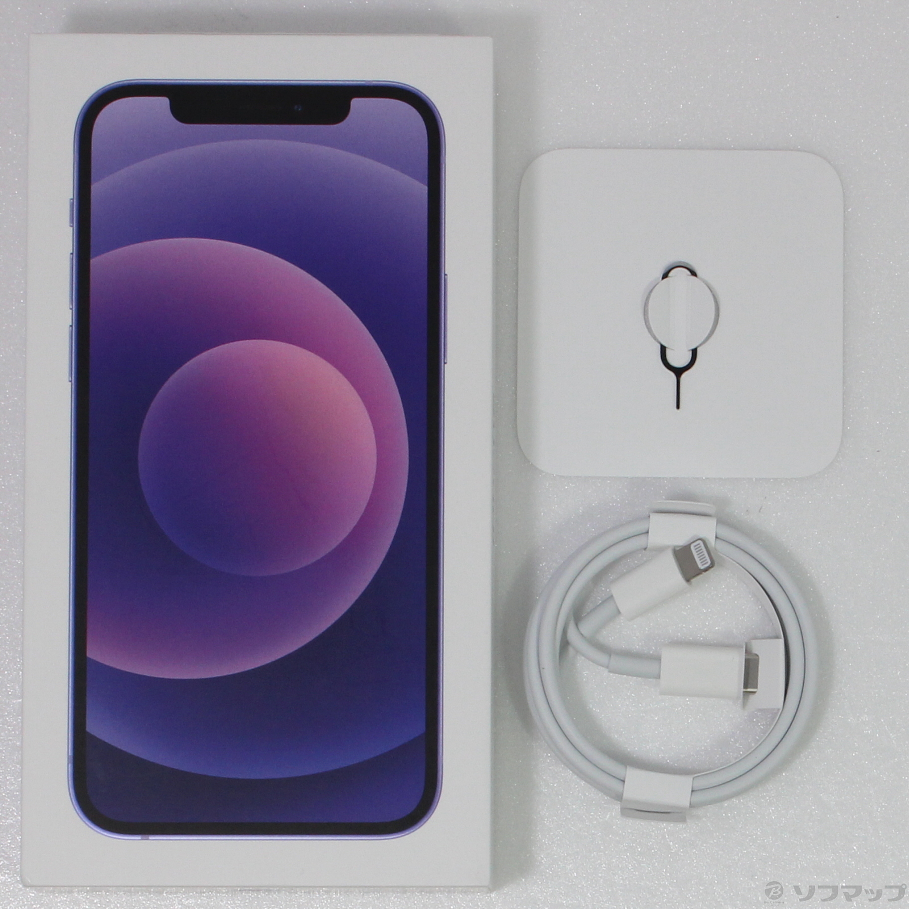 中古】iPhone12 128GB パープル MJNJ3J／A SIMフリー [2133041003506