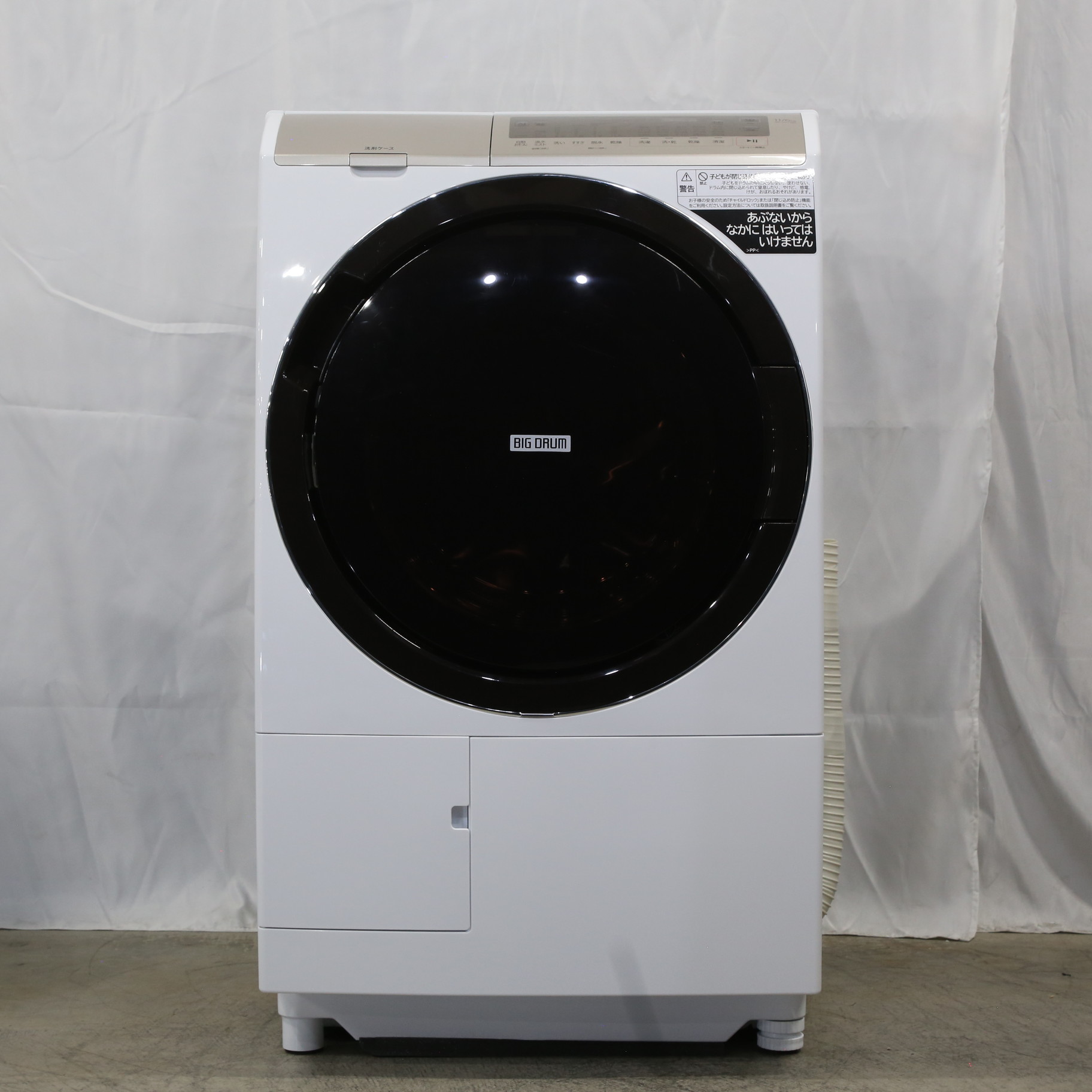 〔展示品〕 ドラム式洗濯乾燥機 BD-SV110GR-W ［洗濯11.0kg ／乾燥6.0kg ／ヒーター乾燥(水冷・除湿タイプ) ／右開き］