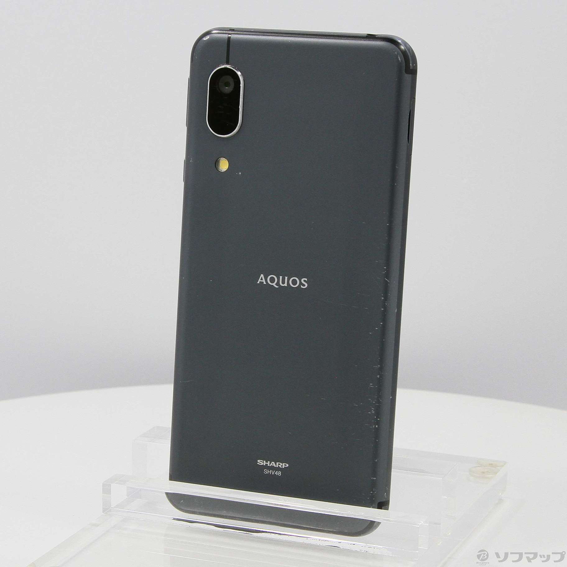 中古】AQUOS sense3 basic 32GB ブラック SHV48 auロック解除SIMフリー