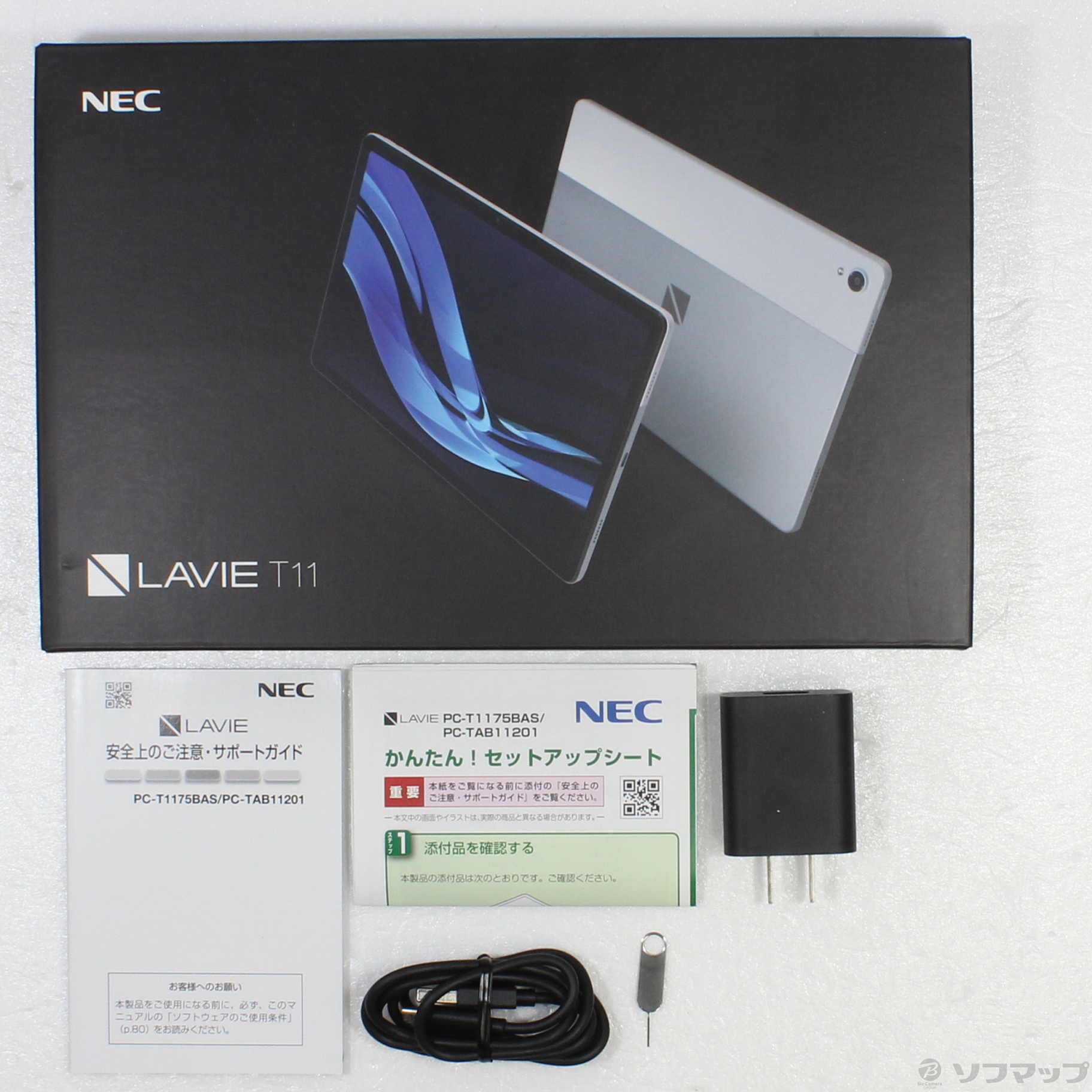 中古】〔展示品〕 LAVIE T11 T1175／BAS 128GB シルバー PC-T1175BAS