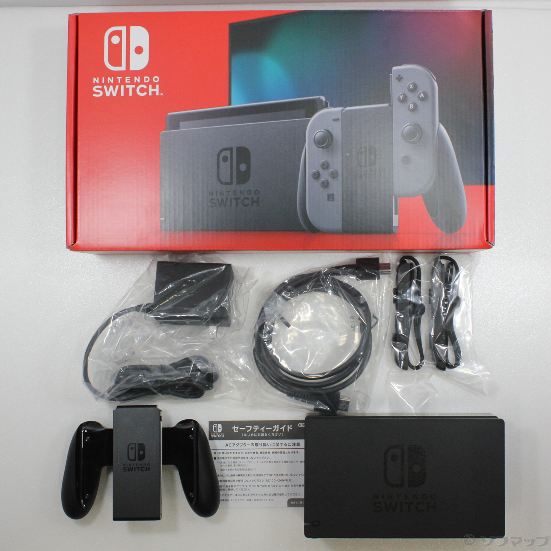 中古】Nintendo Switch Joy-Con (L) ／ (R) グレー (2019年8月モデル