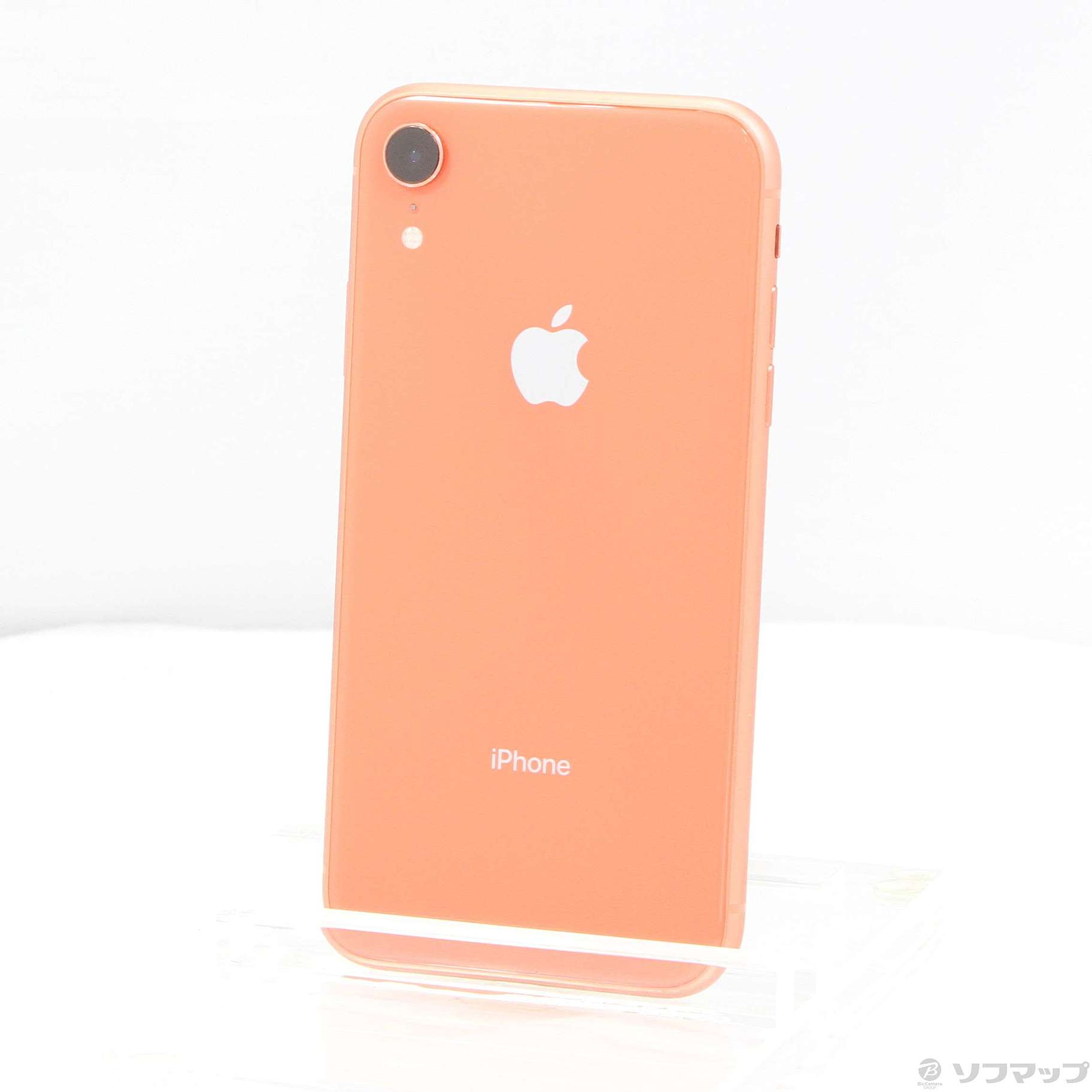 中古】iPhoneXR 128GB コーラル MT0T2J／A SIMフリー 〔ネットワーク