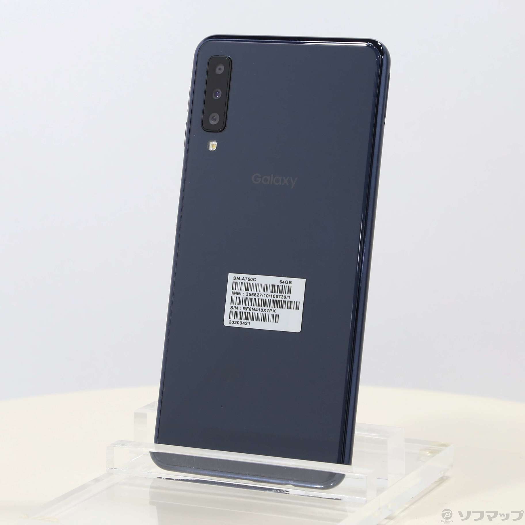 中古】GALAXY A7 64GB ブラック SM-A750C SIMフリー [2133041145664