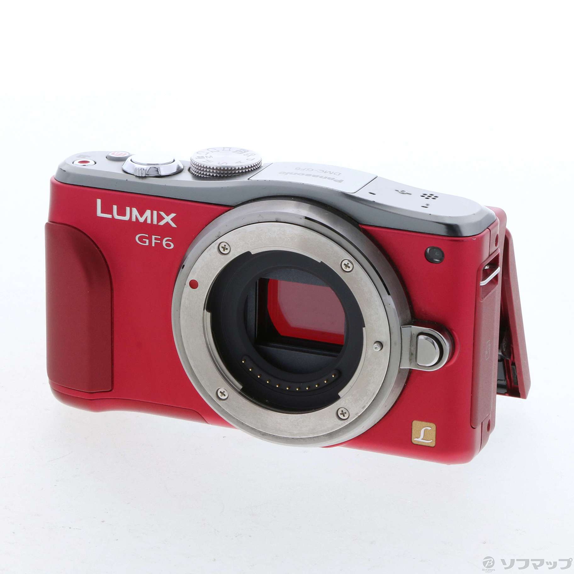 LUMIX DMC-GF6 RED ボディースマホ/家電/カメラ - ミラーレス一眼