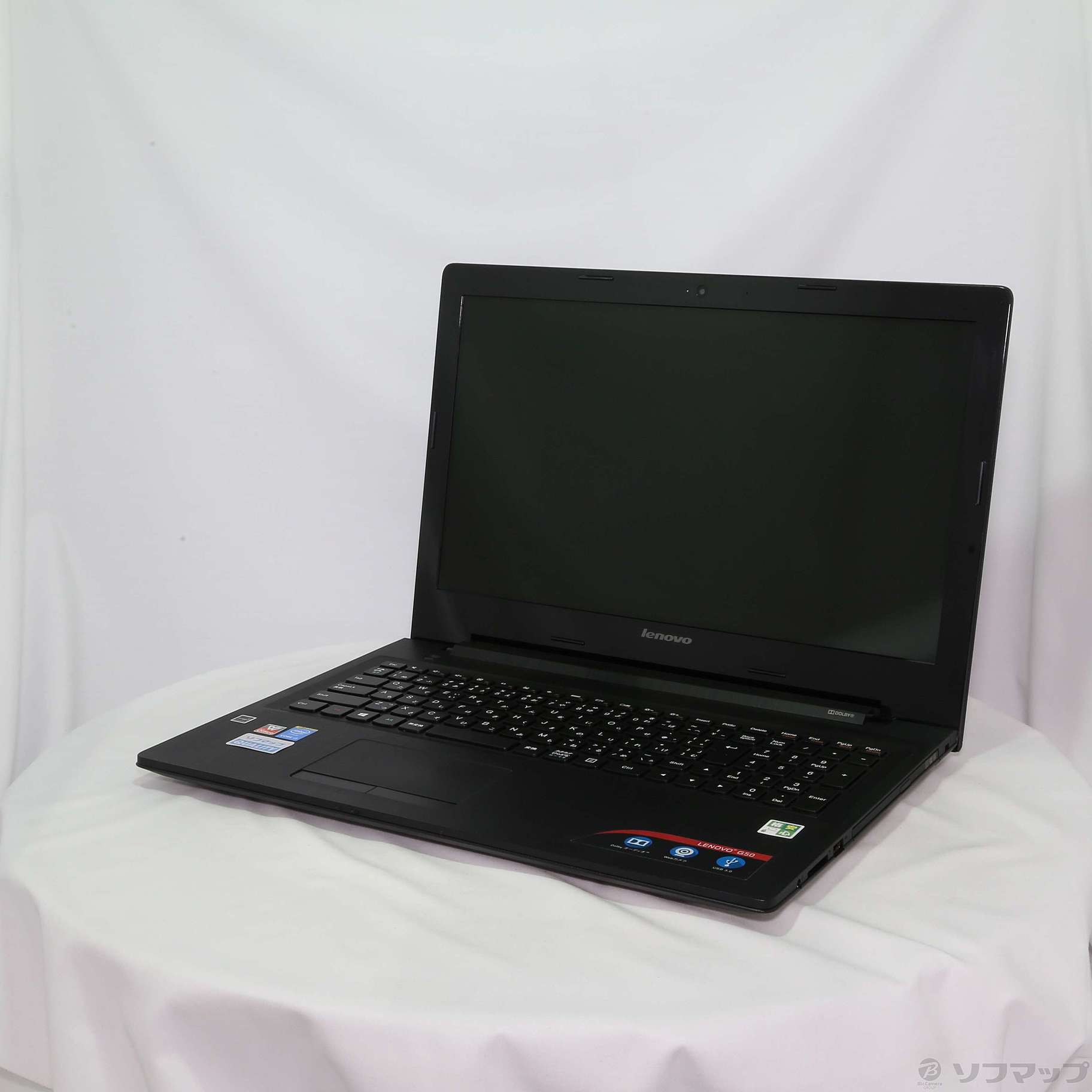 中古】格安安心パソコン Lenovo G50 80E502PCJP エボニー 〔Windows 10