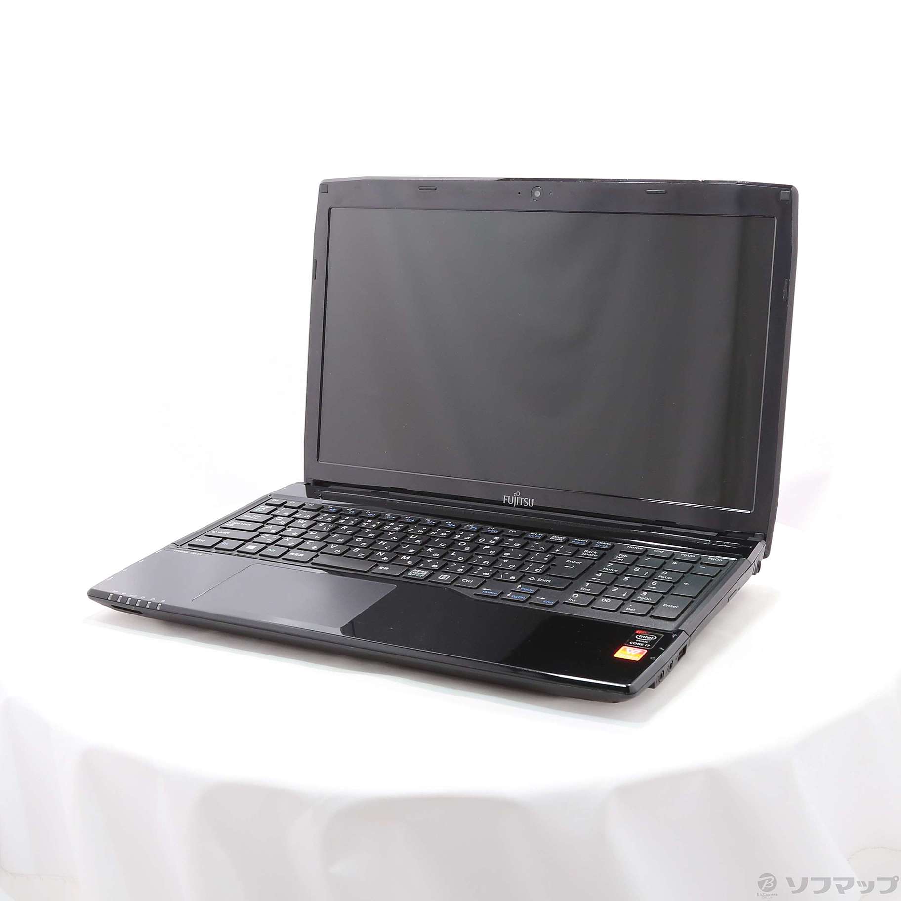 富士通/AH53/R/CORE i7/SSD/ACアダプター付き/ジャンクにて 中古】LIFEBOOK AH53／S FMVA53SBKS シャイニーブラック