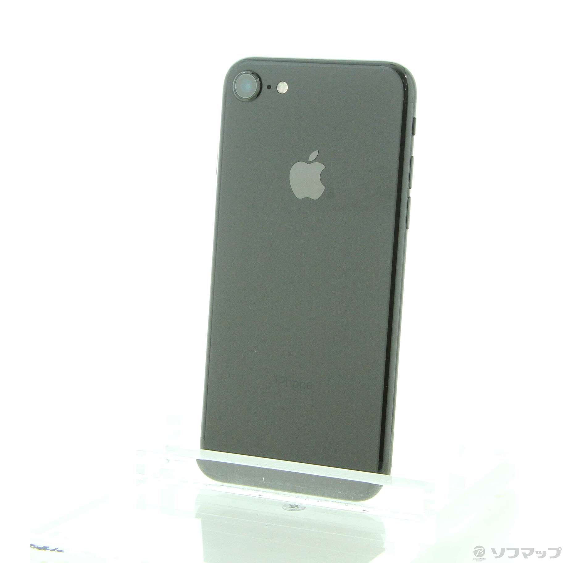 中古】iPhone7 128GB ジェットブラック MNCP2J／A SIMフリー