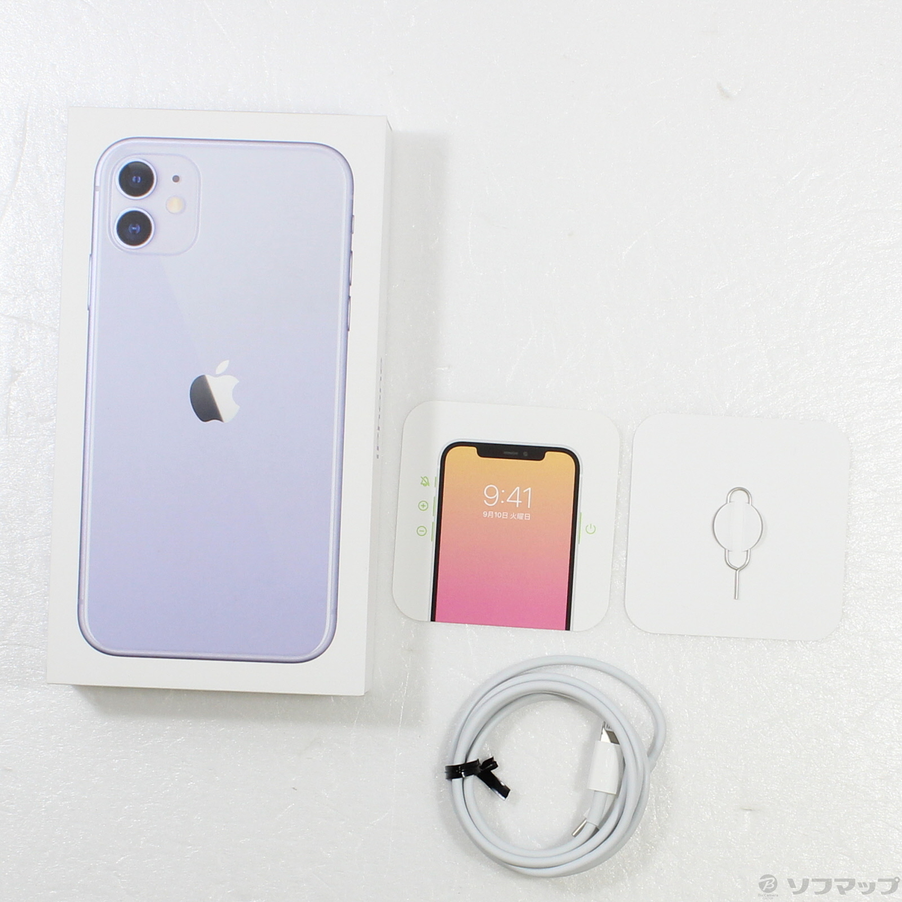 中古】iPhone11 64GB パープル MHDF3J／A SIMフリー [2133041193726