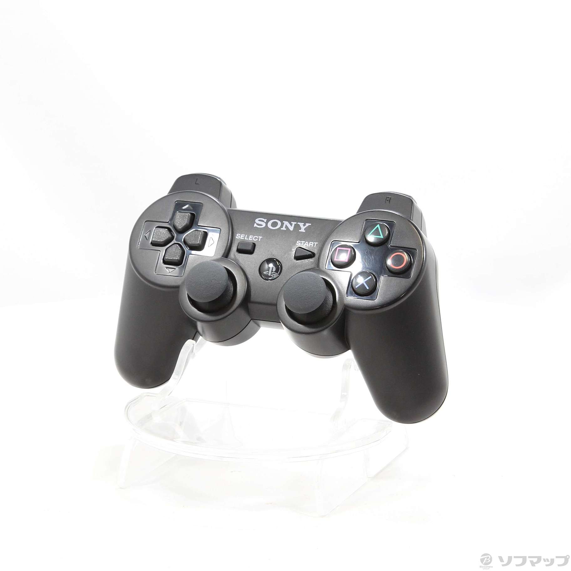 中古】ワイヤレスコントローラー (DUALSHOCK 3) クリアブラック 【PS3