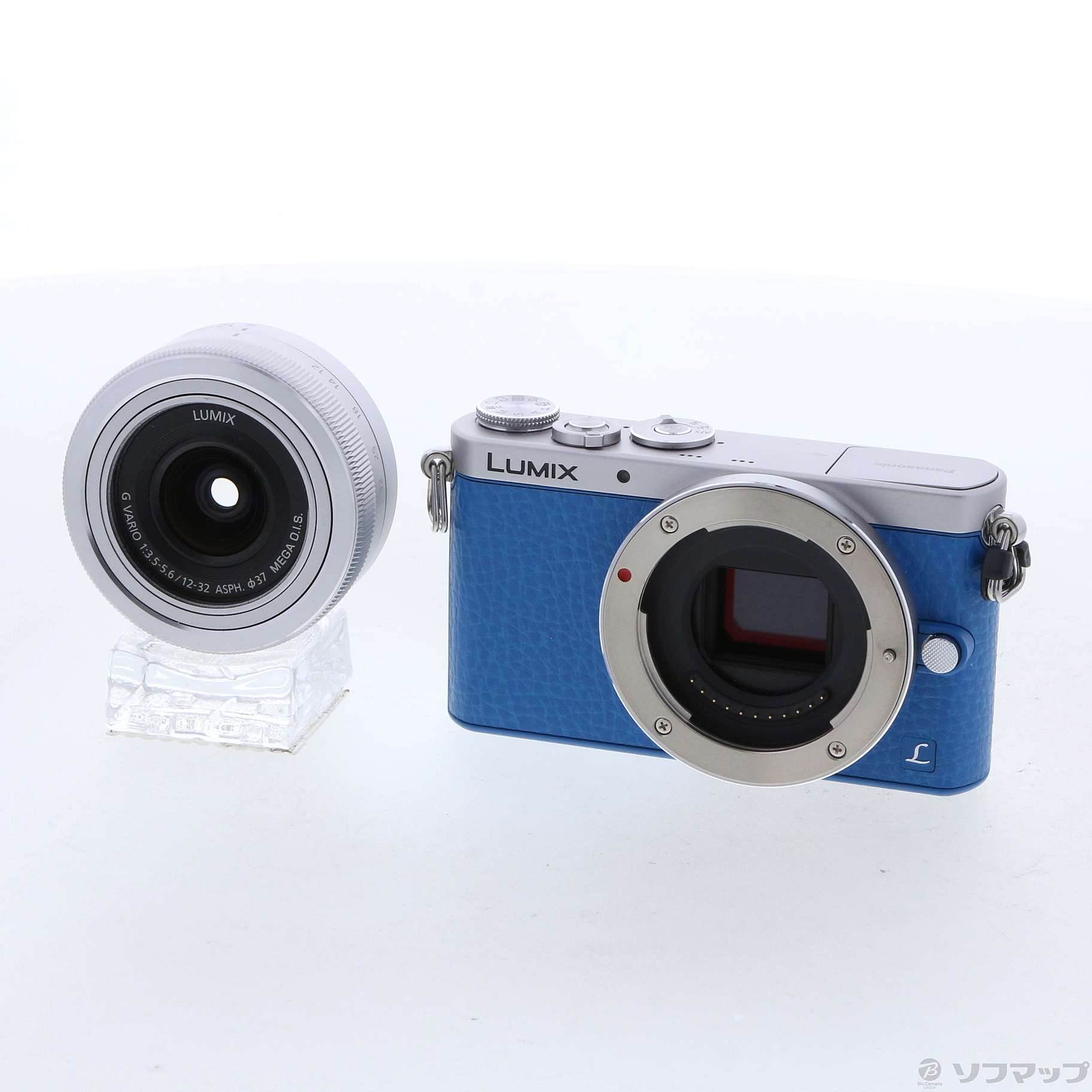 中古】LUMIX DMC-GM1SK 標準ズームレンズキット ブルー [2133041262651