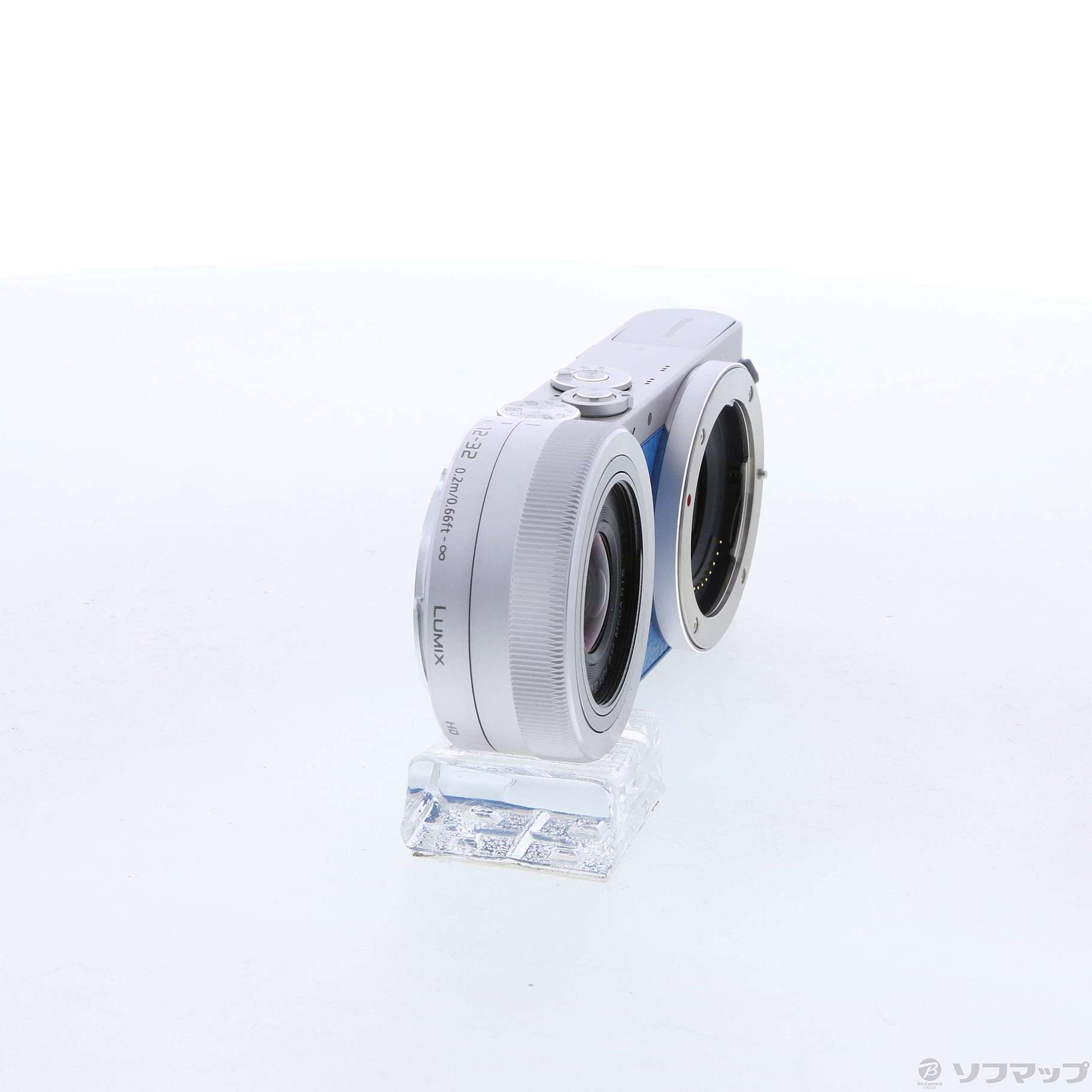 中古】LUMIX DMC-GM1SK 標準ズームレンズキット ブルー [2133041262651