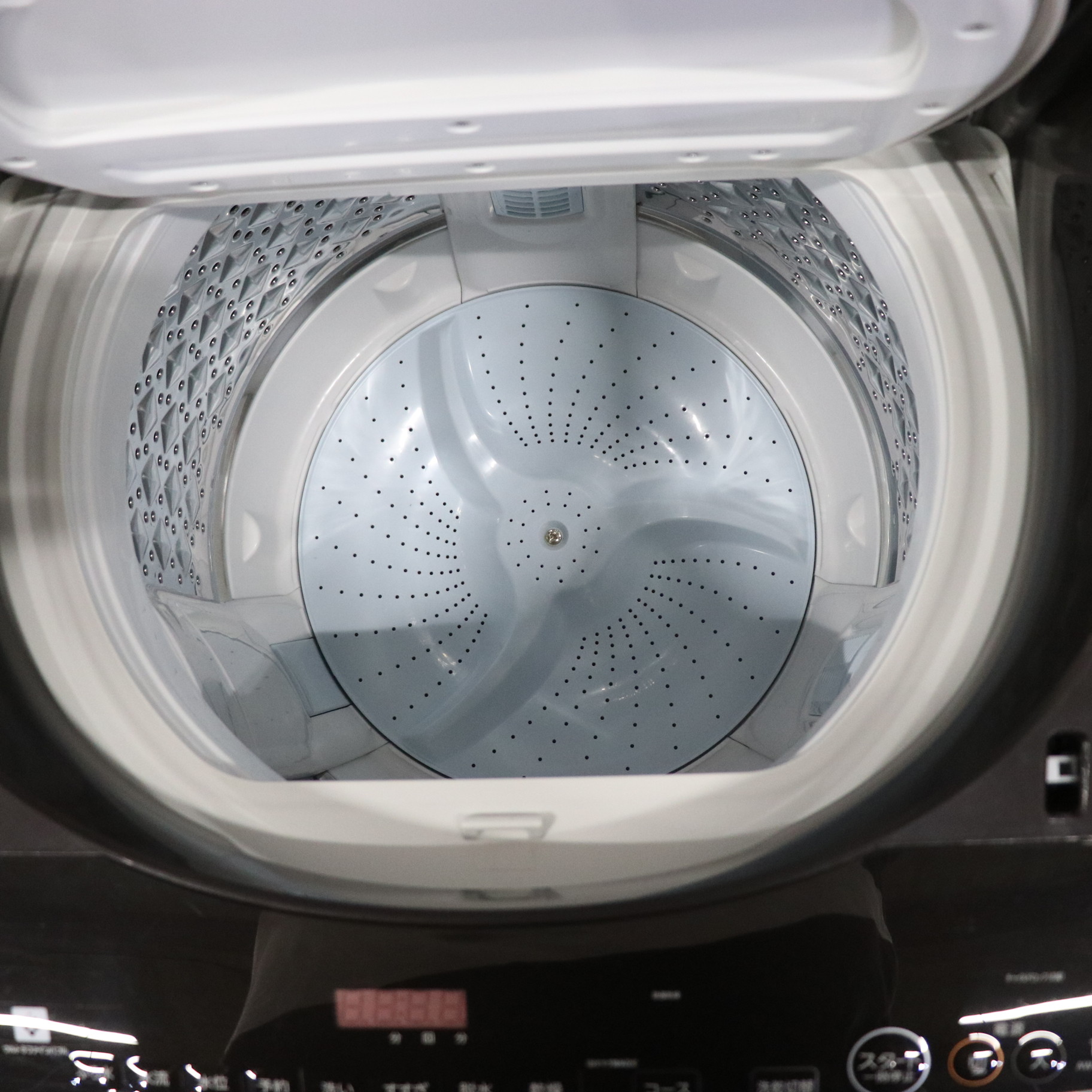 〔展示品〕 縦型洗濯乾燥機 ZABOON（ザブーン） グレインブラウン AW-10VH1-T ［洗濯10.0kg ／乾燥5.0kg  ／ヒーター乾燥(排気タイプ) ／上開き］