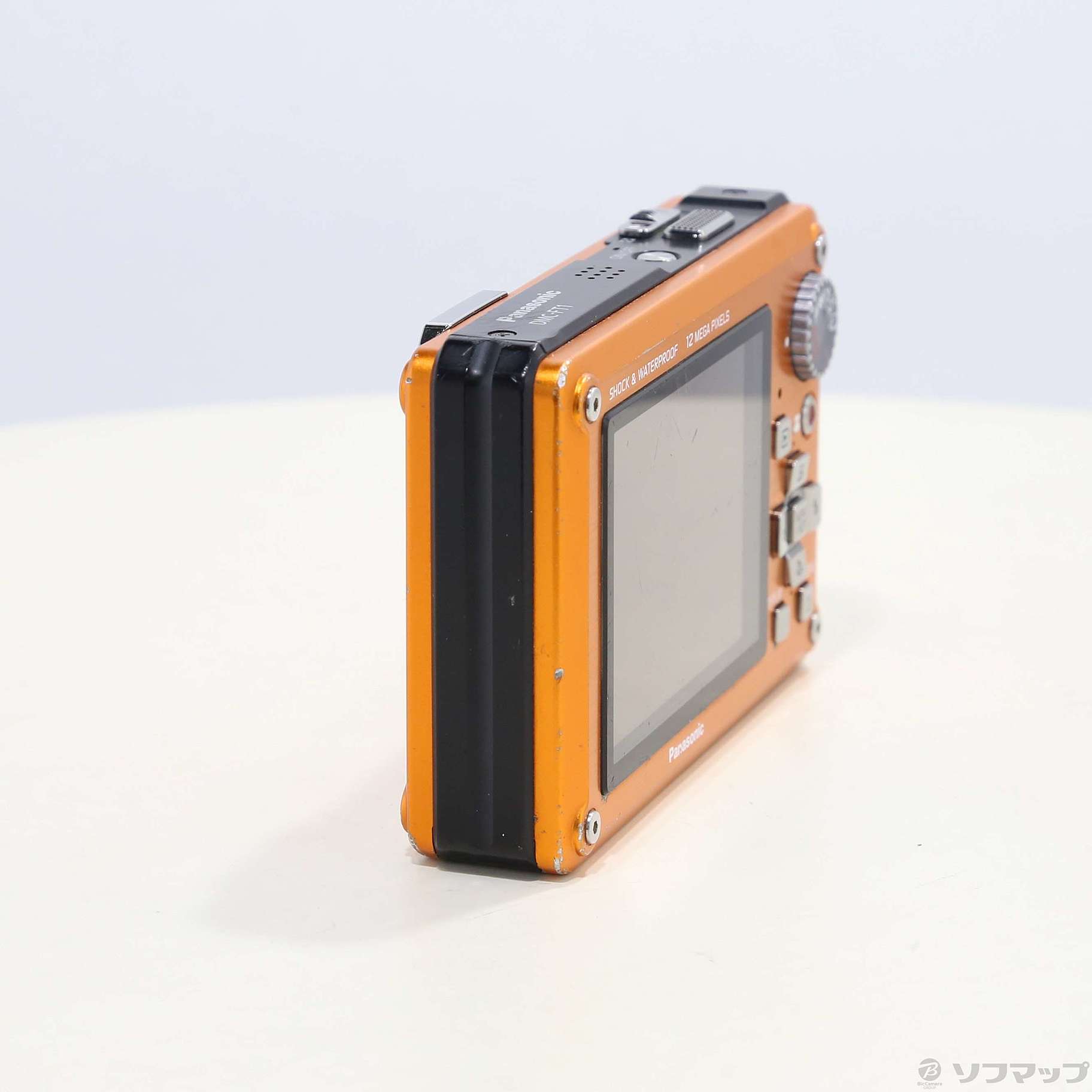 中古】DMC-FT1-D (1210万画素／4.6倍ズーム／防水／サンライズオレンジ