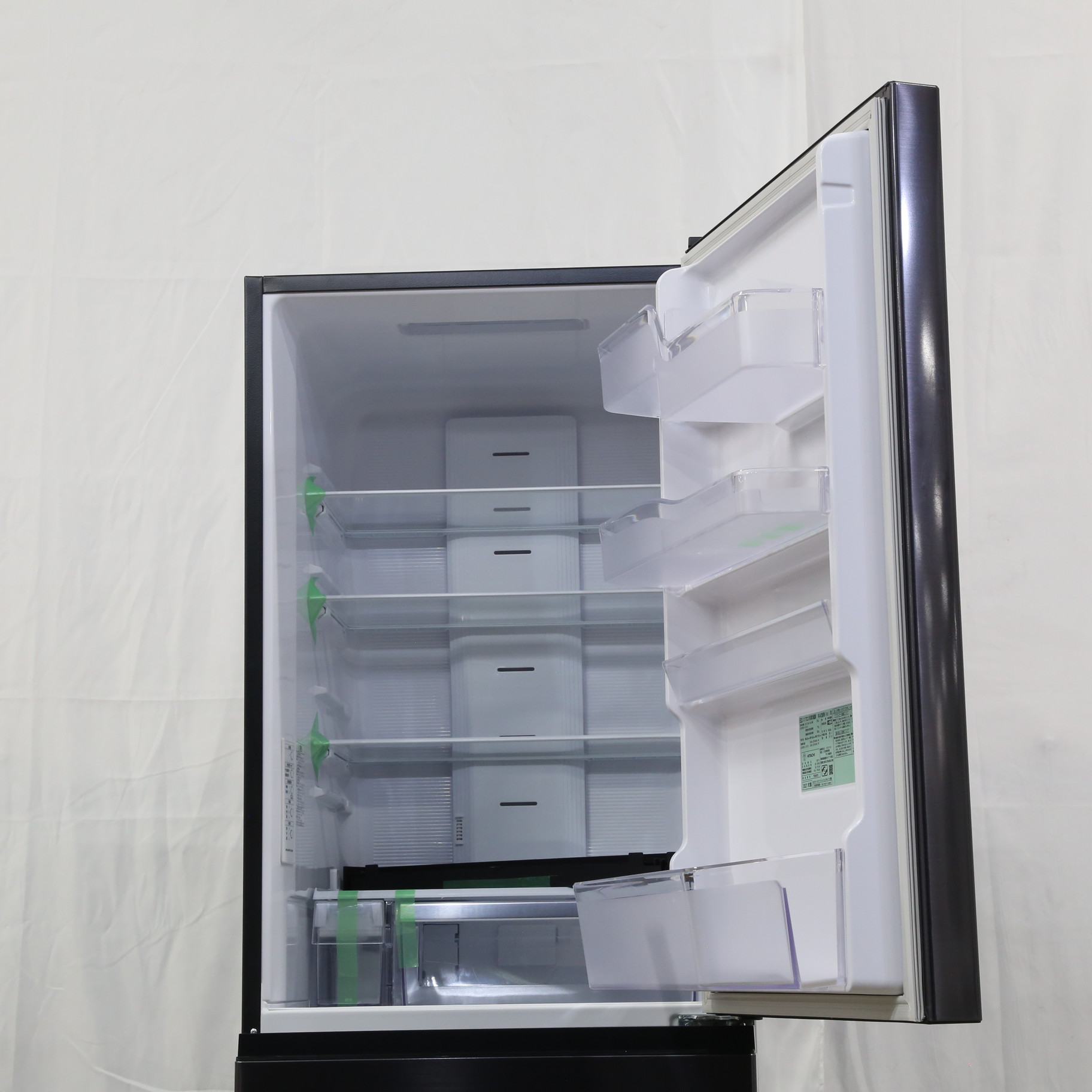 中古】〔展示品〕 冷蔵庫 Vタイプ ブリリアントブラック R-V38RV-K ［3 