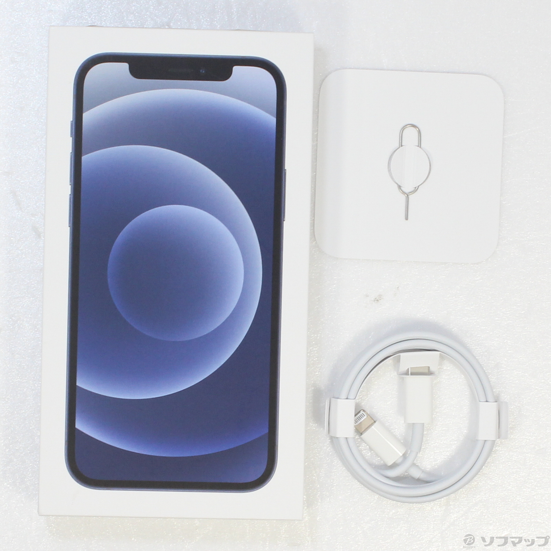 中古】iPhone12 64GB ブラック MGHN3J／A SIMフリー [2133041349901