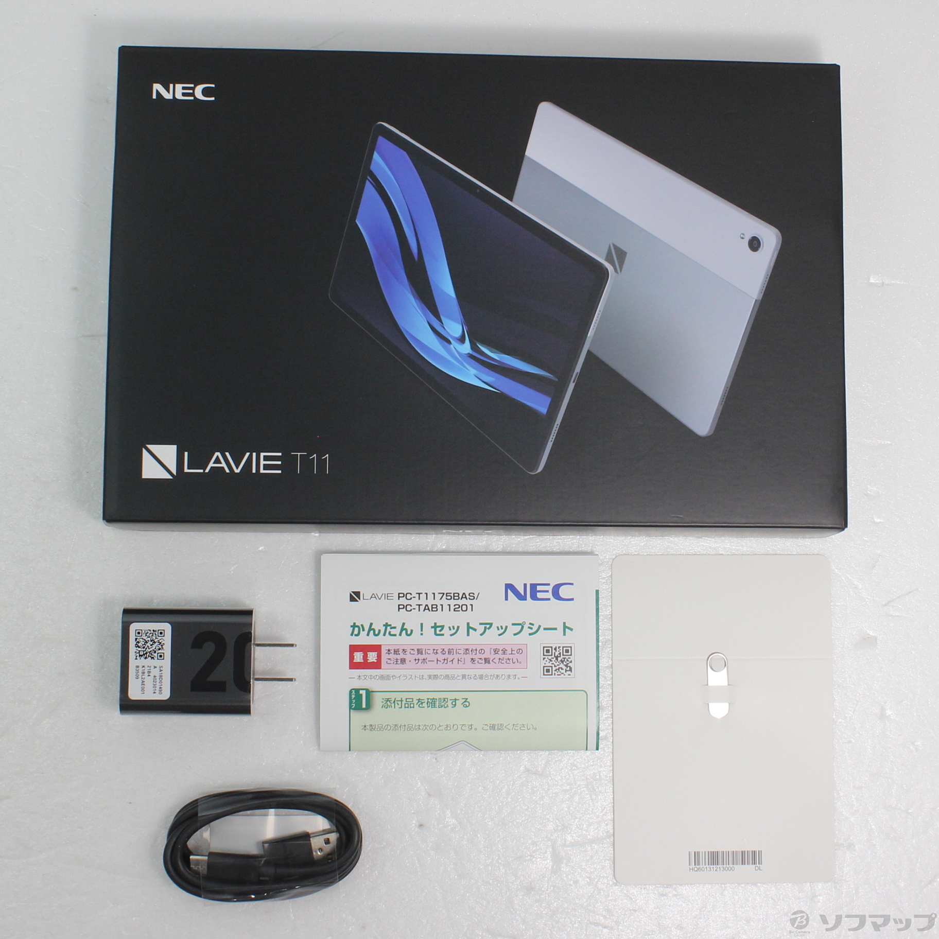 中古】LAVIE T11 T1175／BAS 128GB シルバー PC-T1175BAS Wi-Fi ◇08