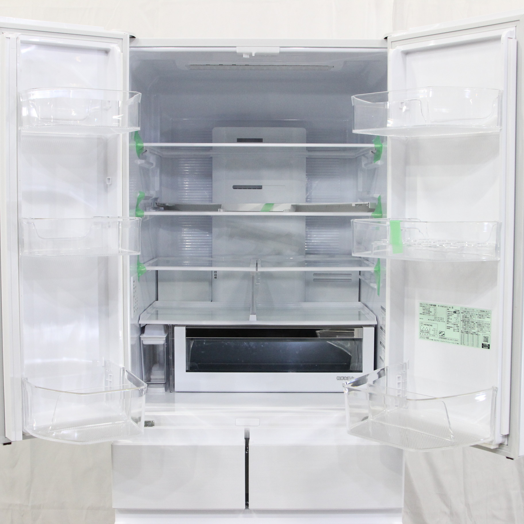 中古】〔展示品〕 冷蔵庫 HWタイプ ピュアホワイト R-HW54S-W ［6ドア 