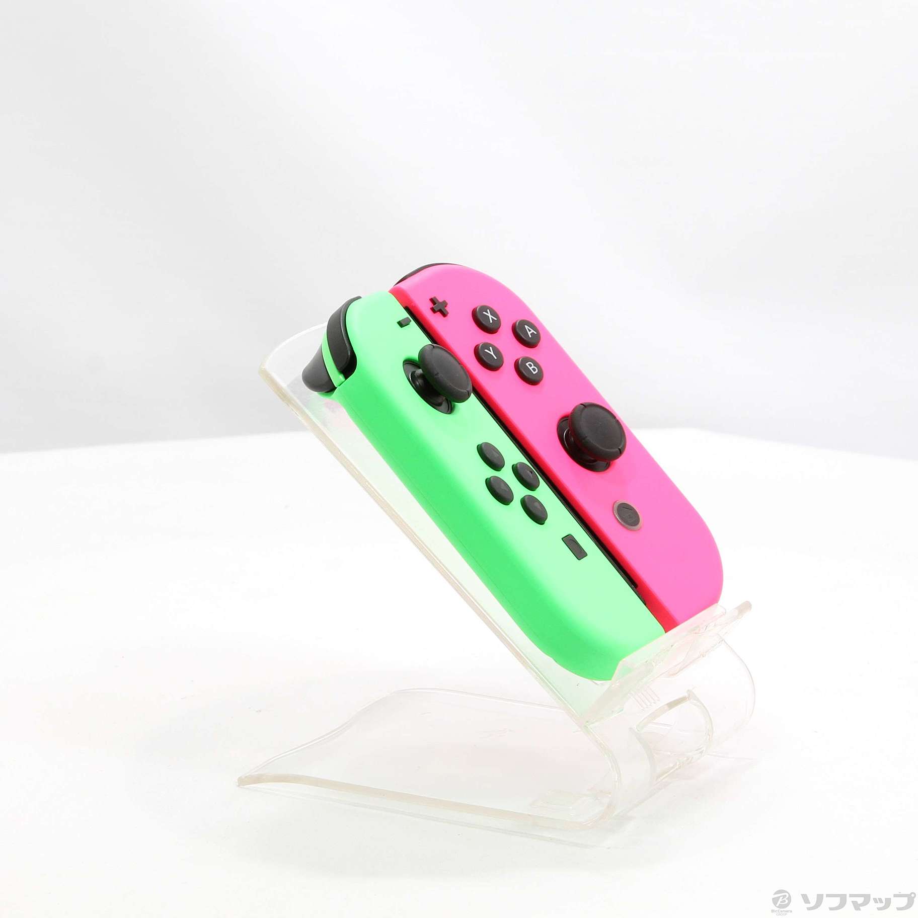 中古】JOY-CON (L) ネオングリーン／ (R) ネオンピンク 【Switch