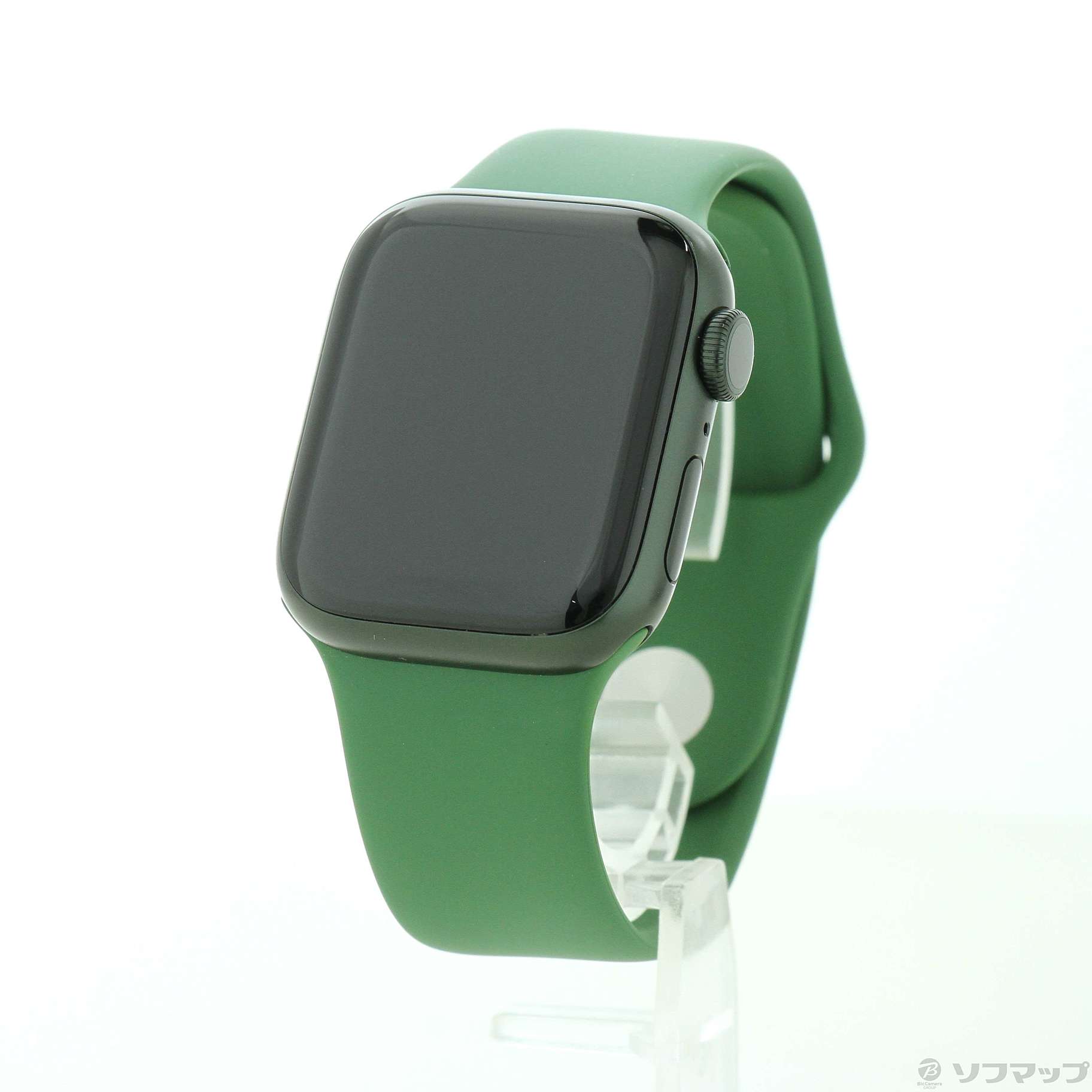 〔中古品〕 Apple Watch Series 7 GPS 41mm グリーンアルミニウムケース クローバースポーツバンド