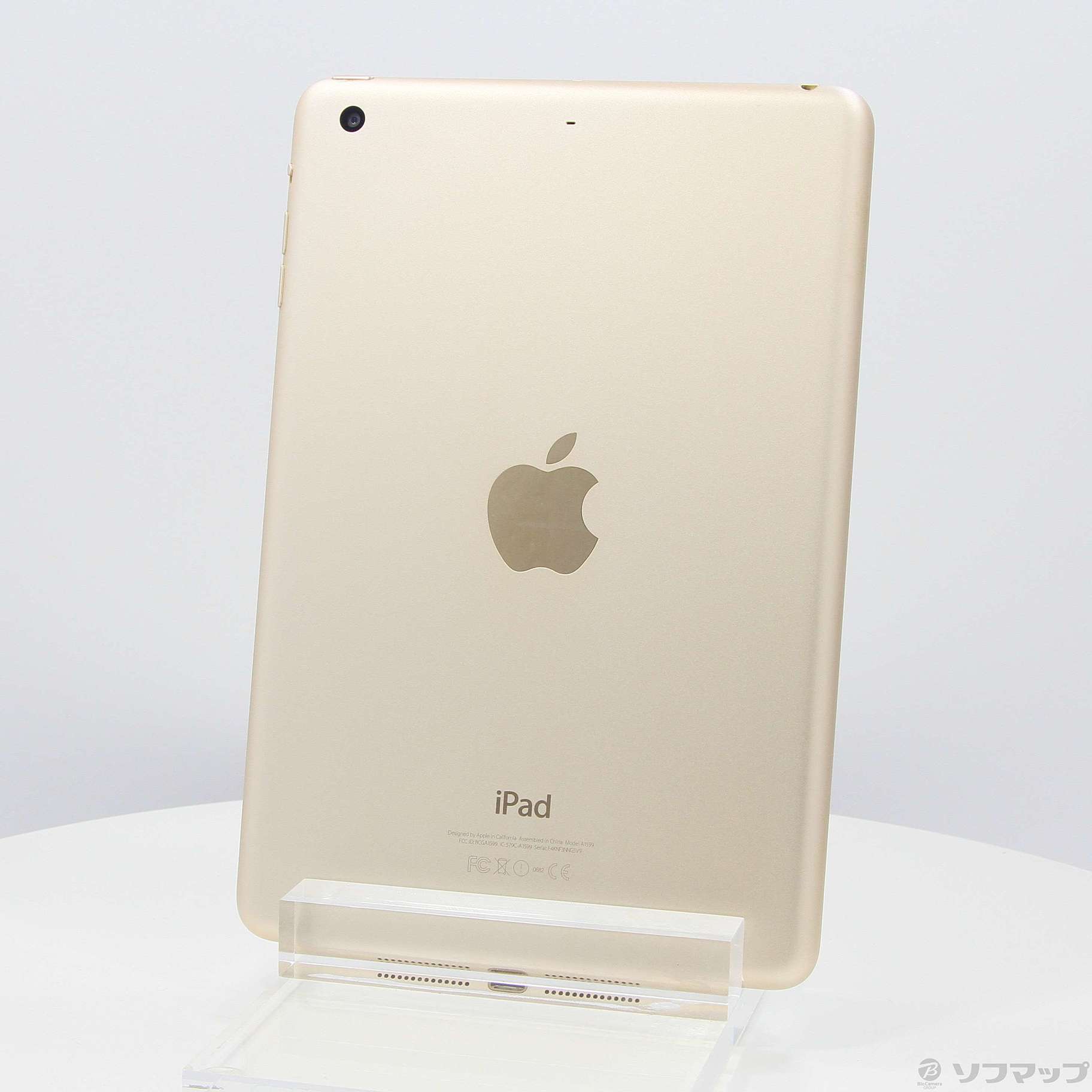 中古】iPad mini 3 128GB ゴールド MGYK2J／A Wi-Fi [2133041399357