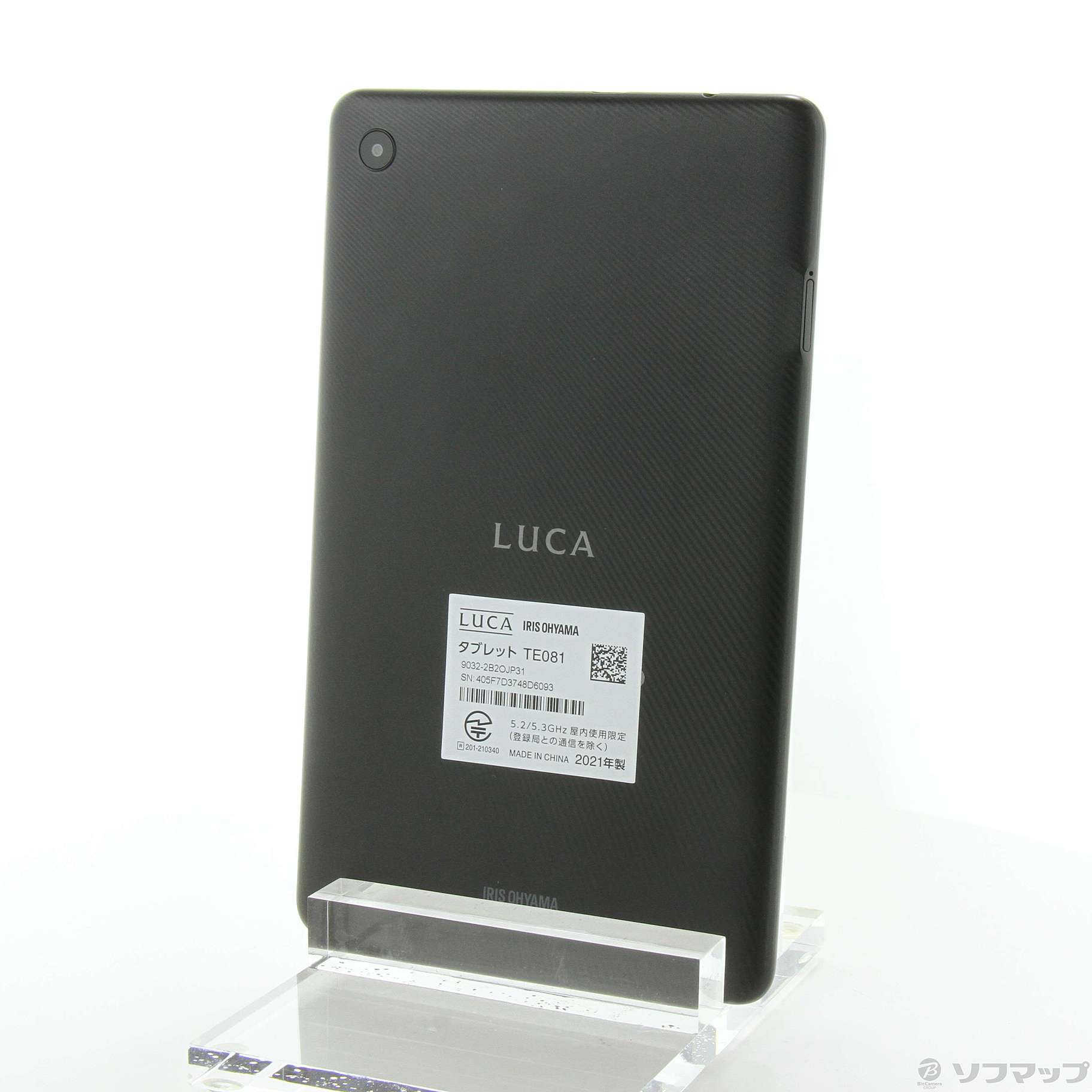 中古】LUCA Tablet TE081 32GB ブラック TE081N1-B Wi-Fi