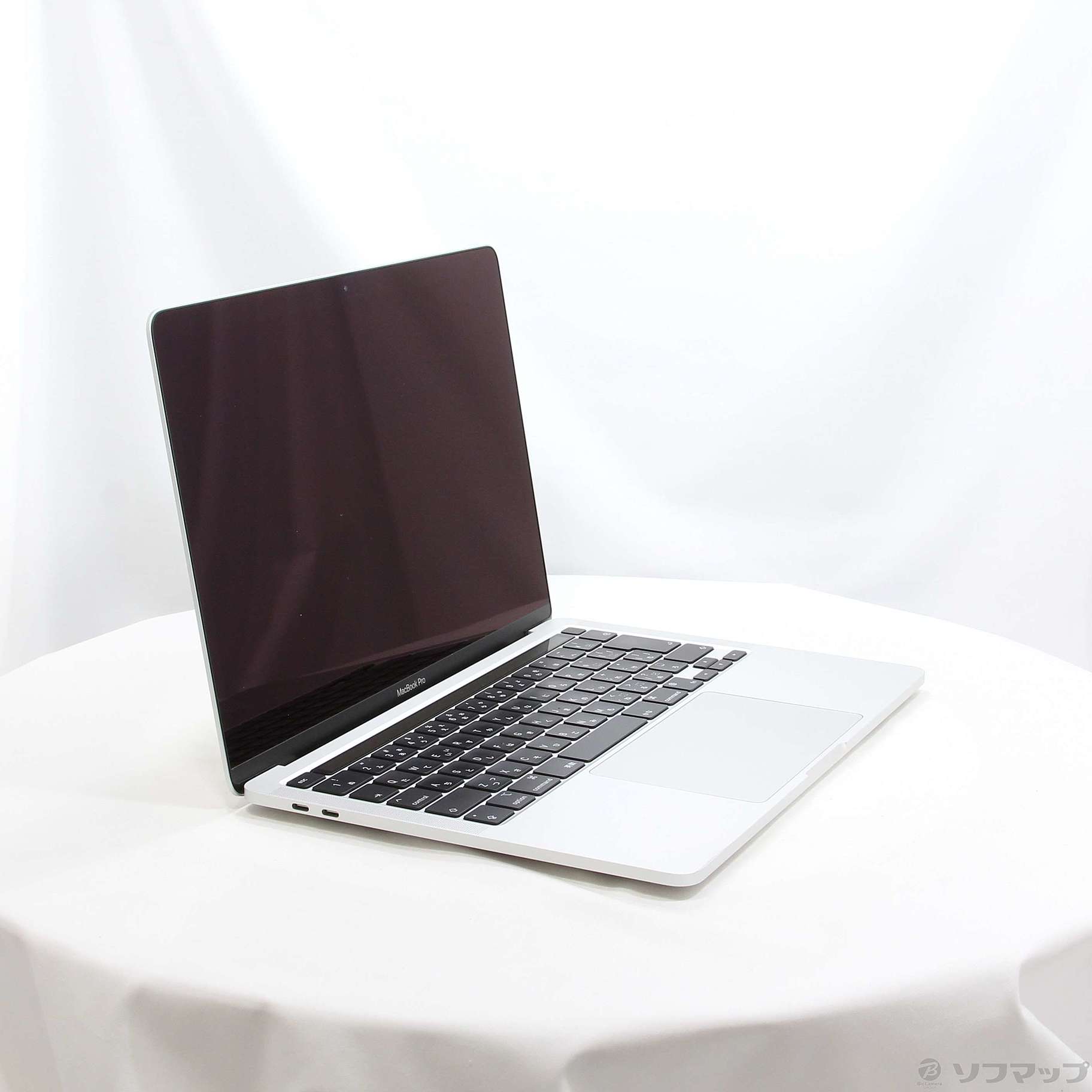 MacBook Pro 13.3-inch Late 2020 MYDA2J／A Apple M1 8コアCPU_8コアGPU 8GB  SSD256GB シルバー 〔12.4 Monterey〕