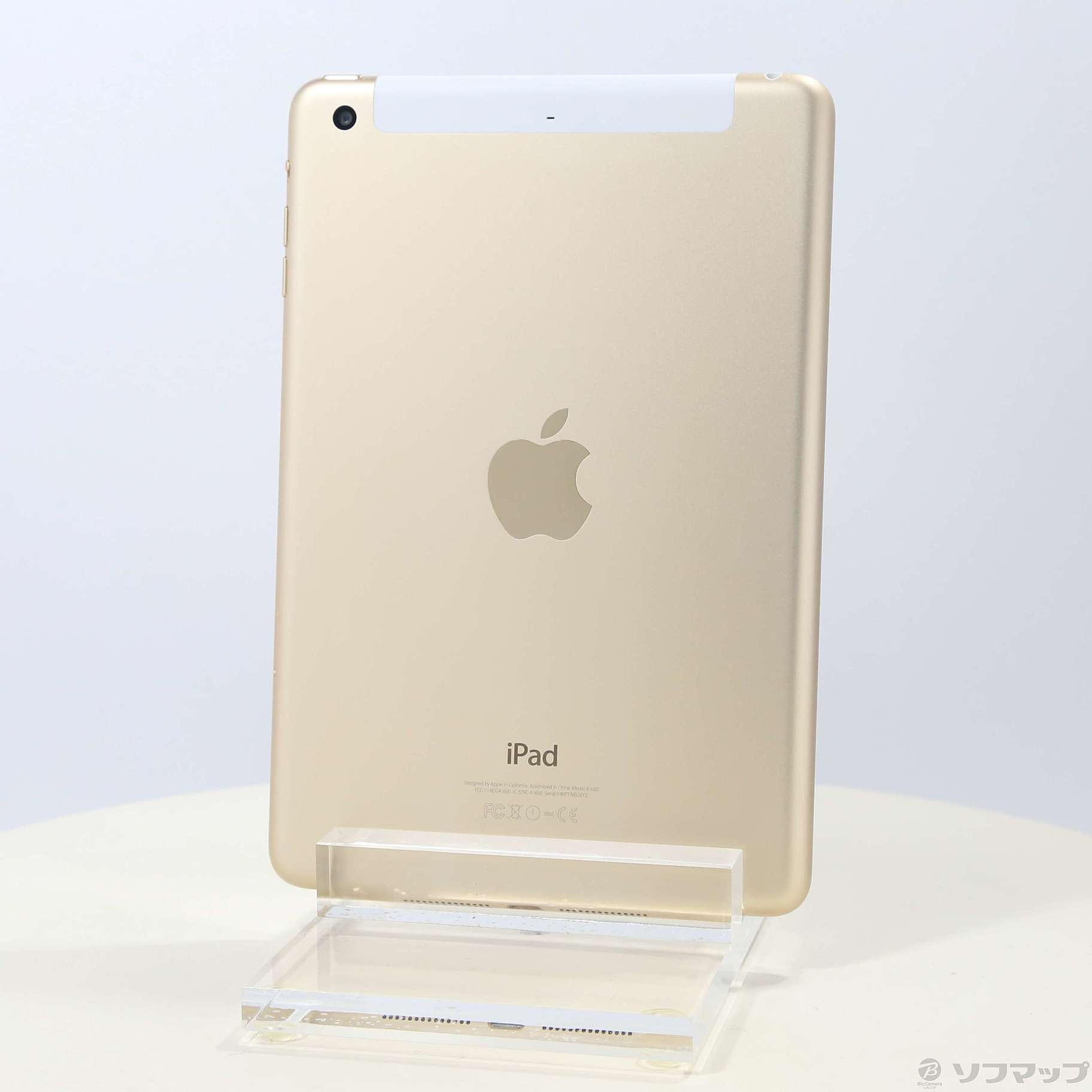 中古】iPad mini 3 16GB ゴールド MGYR2J／A docomo [2133041476034