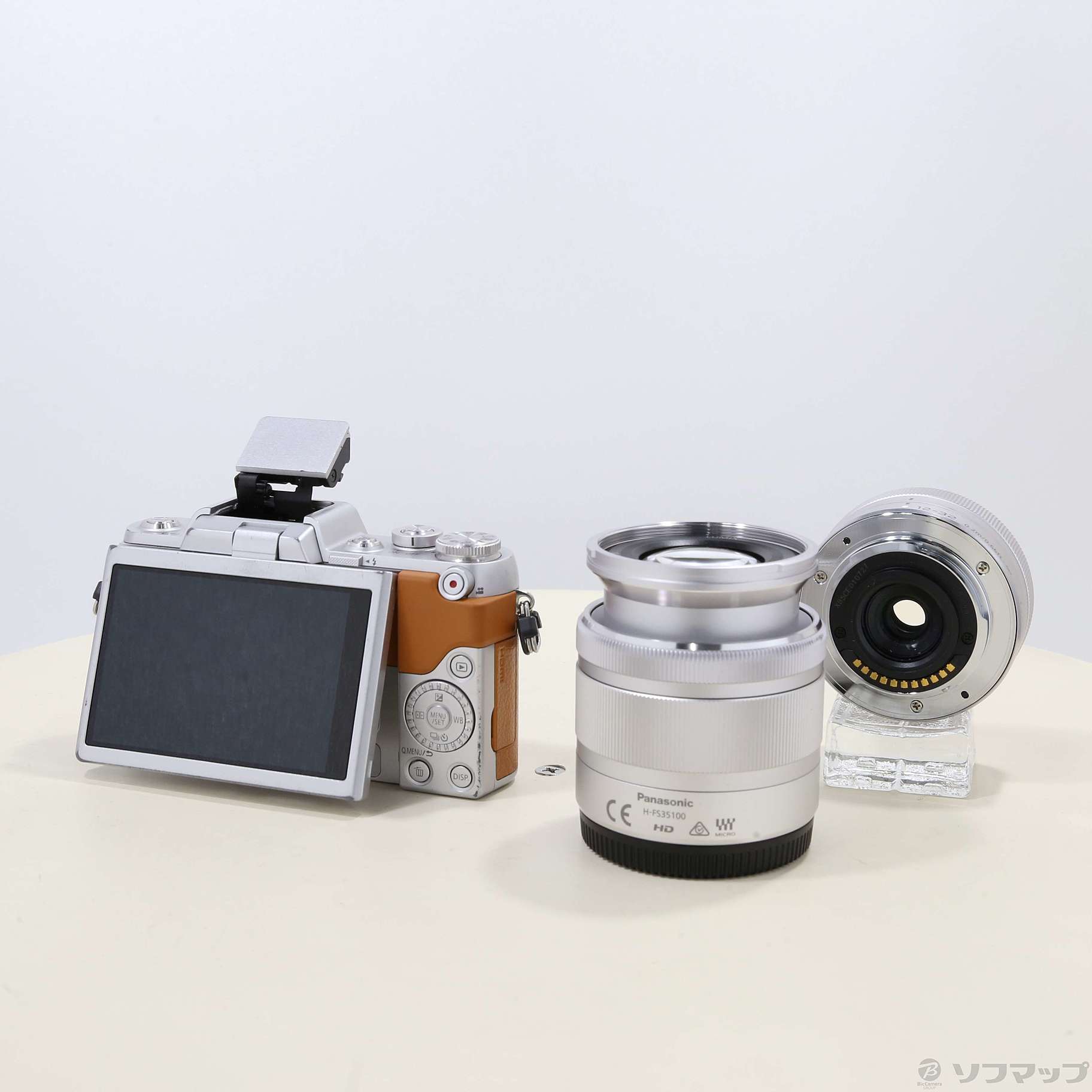 中古】LUMIX DMC-GF7W T ダブルズームレンズキット ブラウン