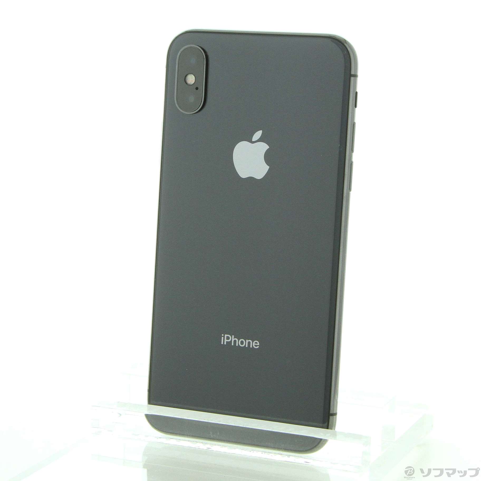 中古】【安心保証】 iPhoneX[64GB] au MQAX2J スペースグレイ スマートフォン本体