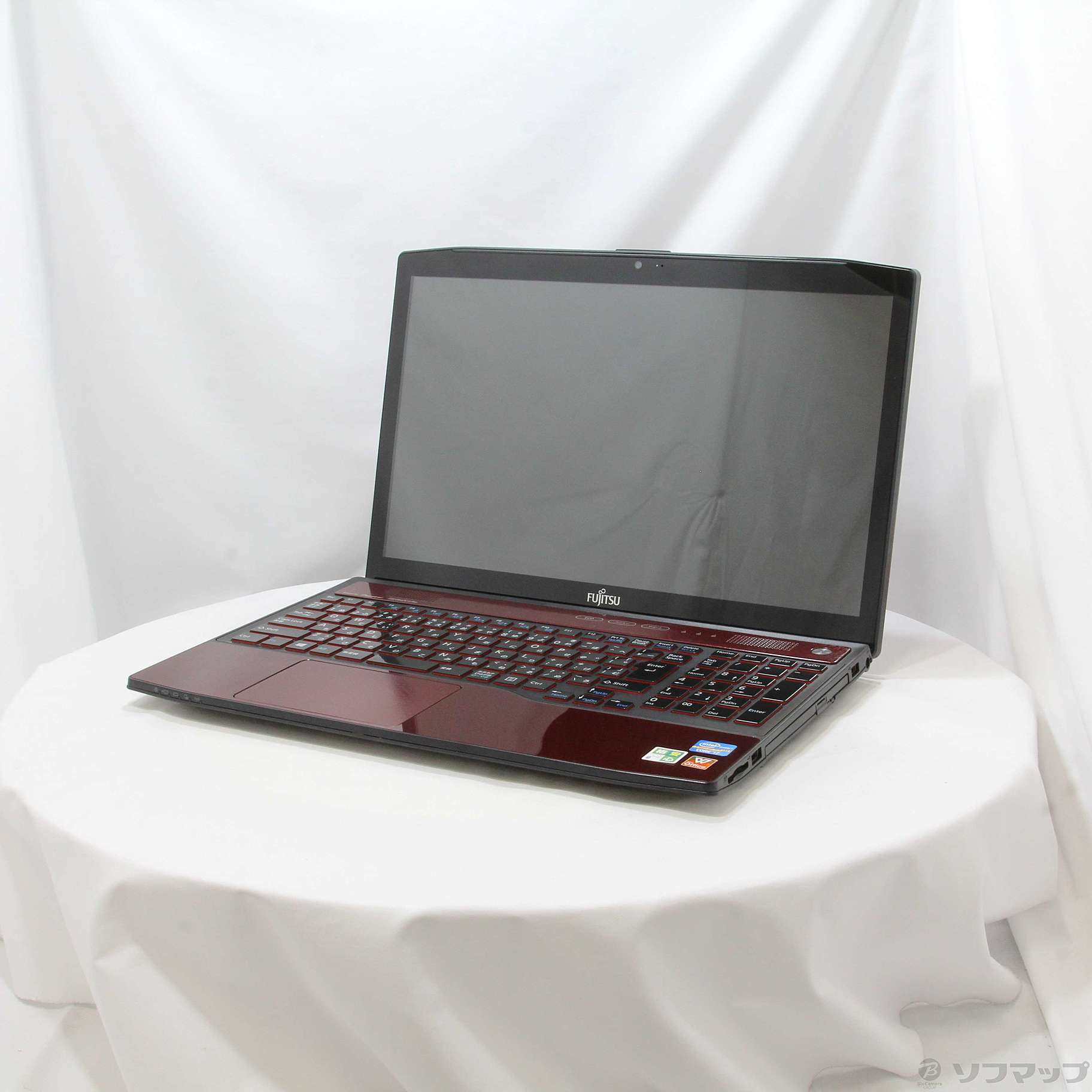 格安安心パソコン LIFEBOOK AH77／J FMVA77JRY ガーネットレッド