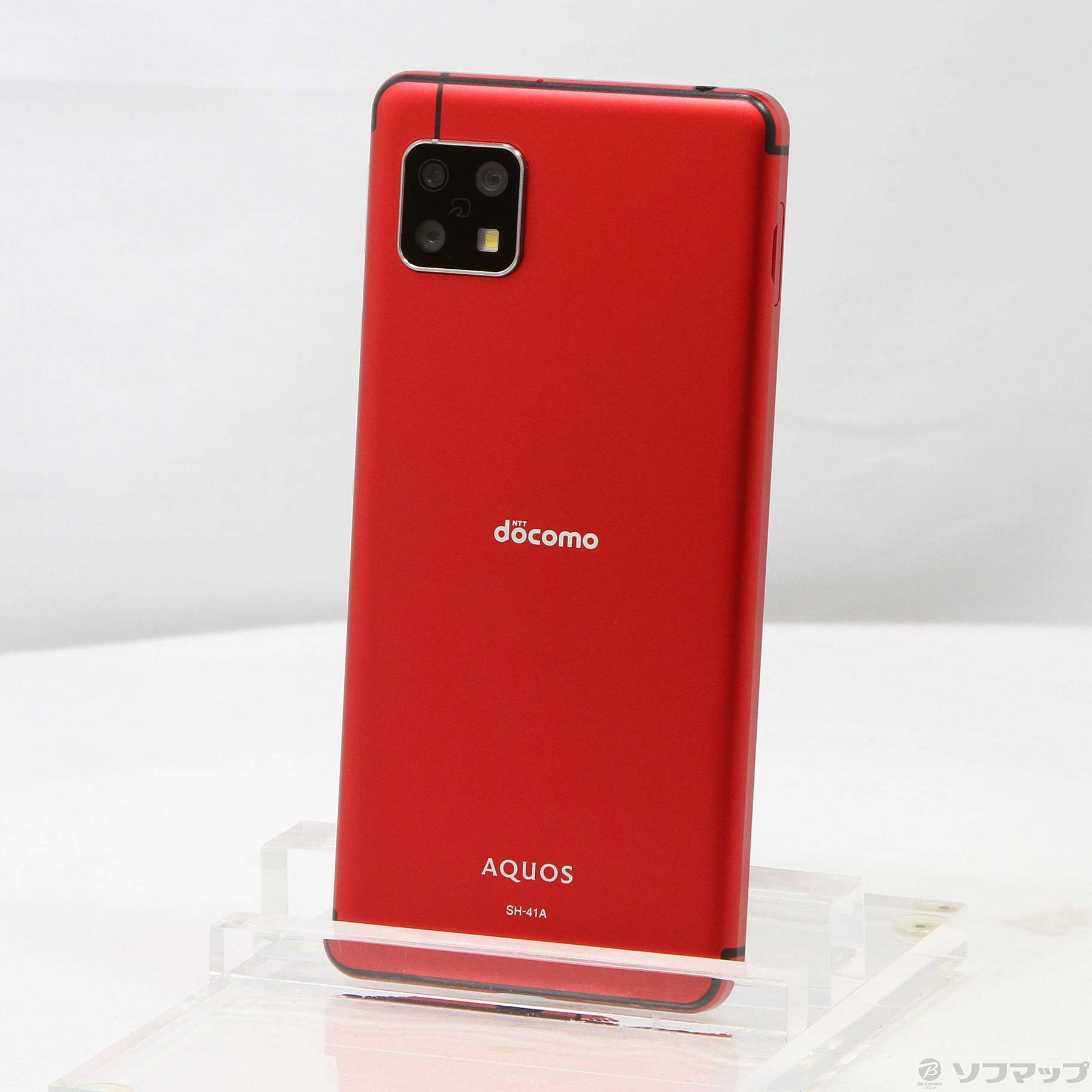 中古】AQUOS sense4 64GB レッド SH-41A docomoロック解除SIMフリー