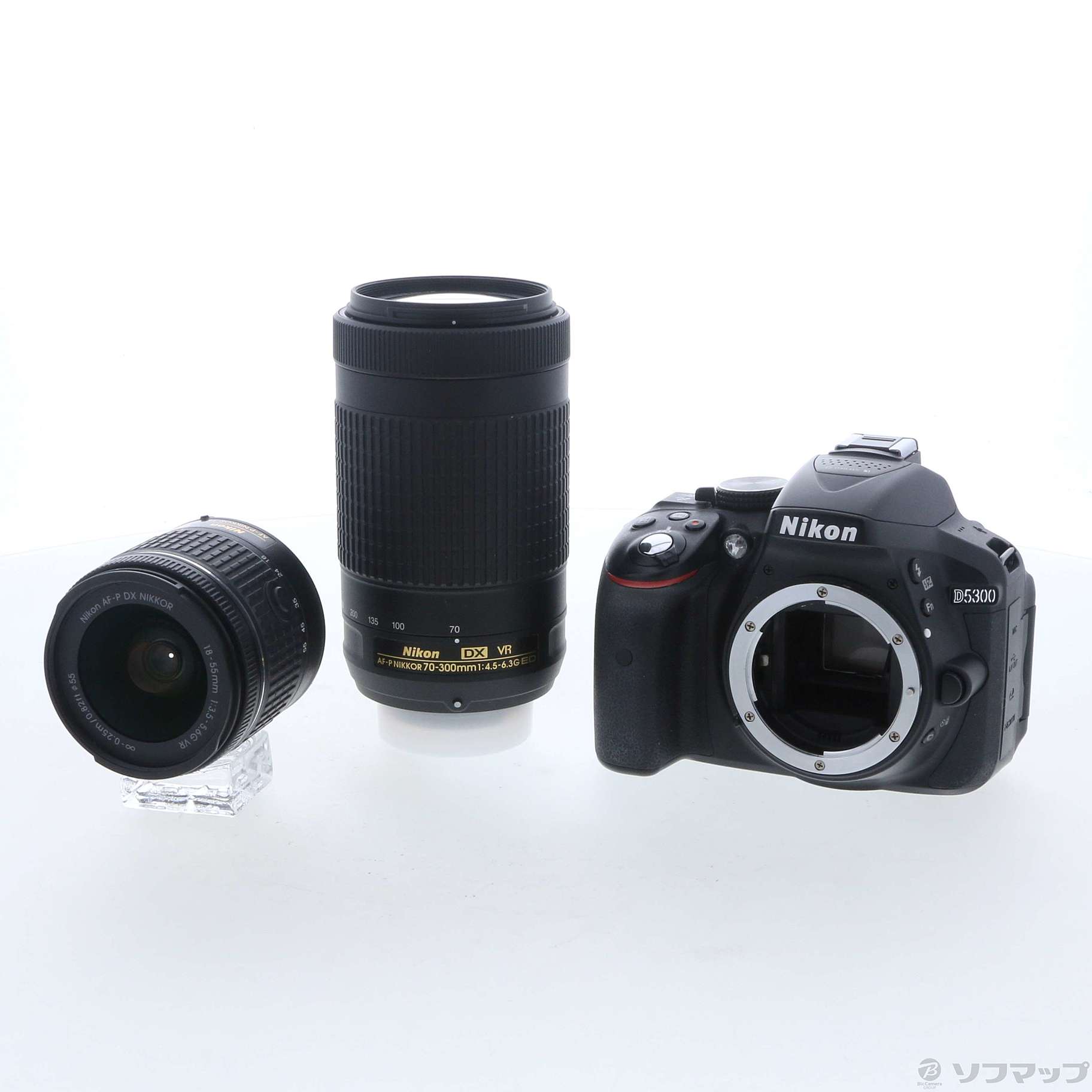 動作□極上品□ Nikon D5300 AF-P ダブルズームキット ブラック
