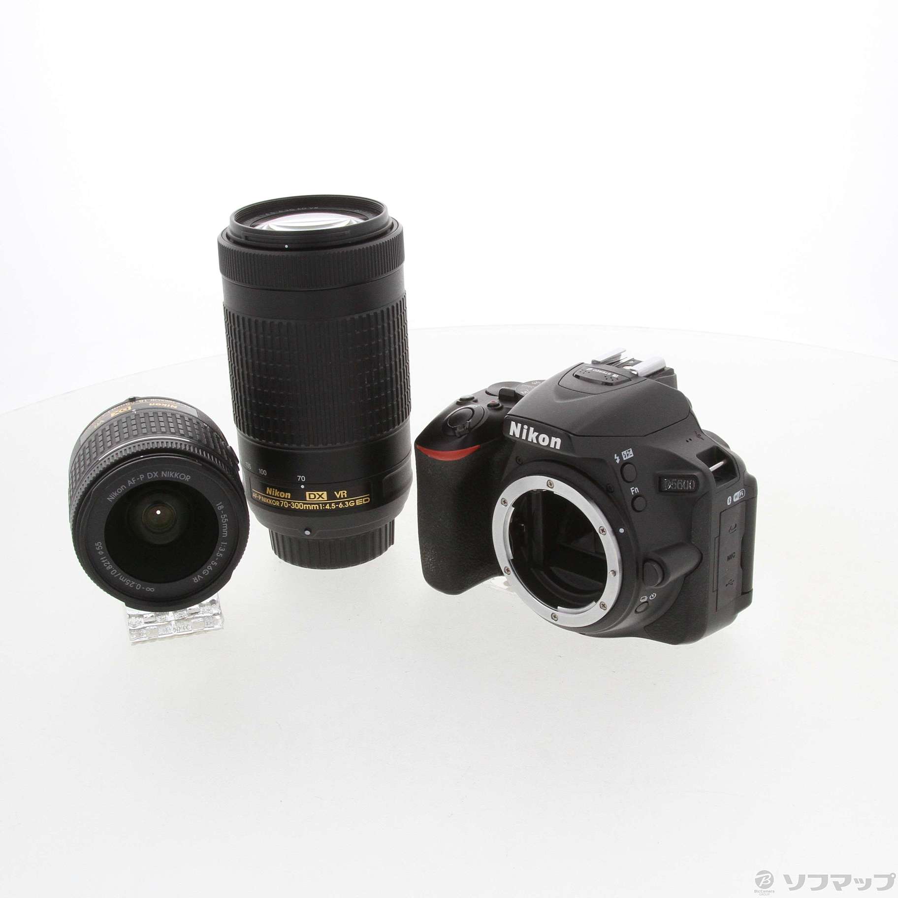 中古】NIKON D5600 ダブルズームキット ブラック [2133041560771