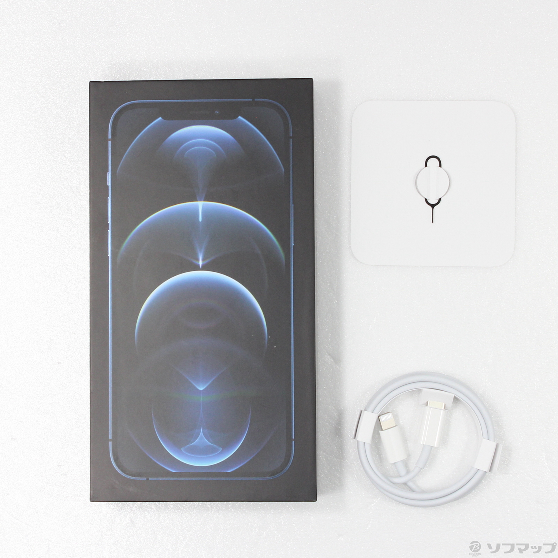中古】iPhone12 Pro Max 128GB パシフィックブルー MGCX3J／A SIM