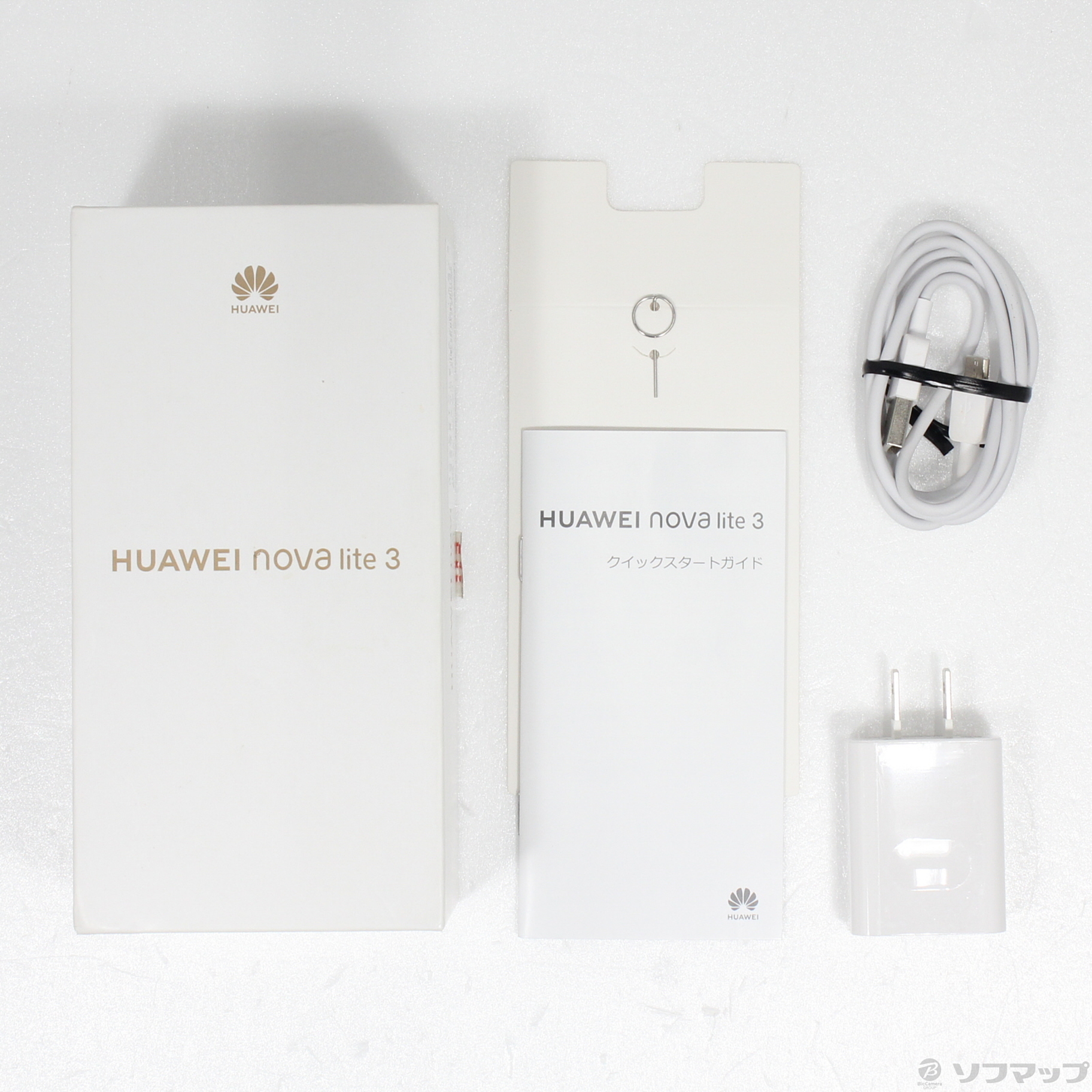 中古】HUAWEI nova lite 3 32GB コーラルレッド POT-LX2J SIMフリー