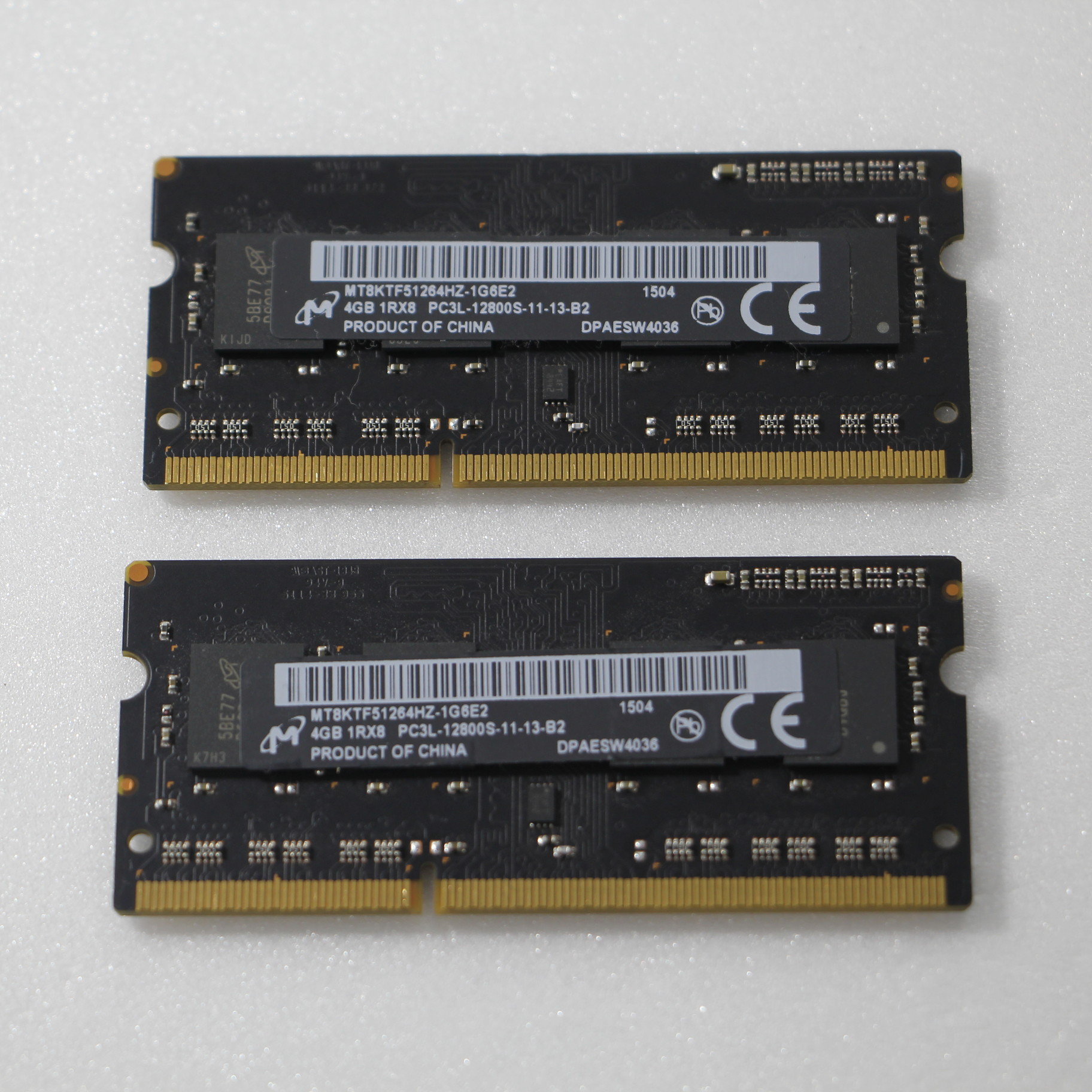 中古】低電圧版ノートPCメモリ 204P DDR3 8GB 4GB×2枚組 PC3L-12800 ...