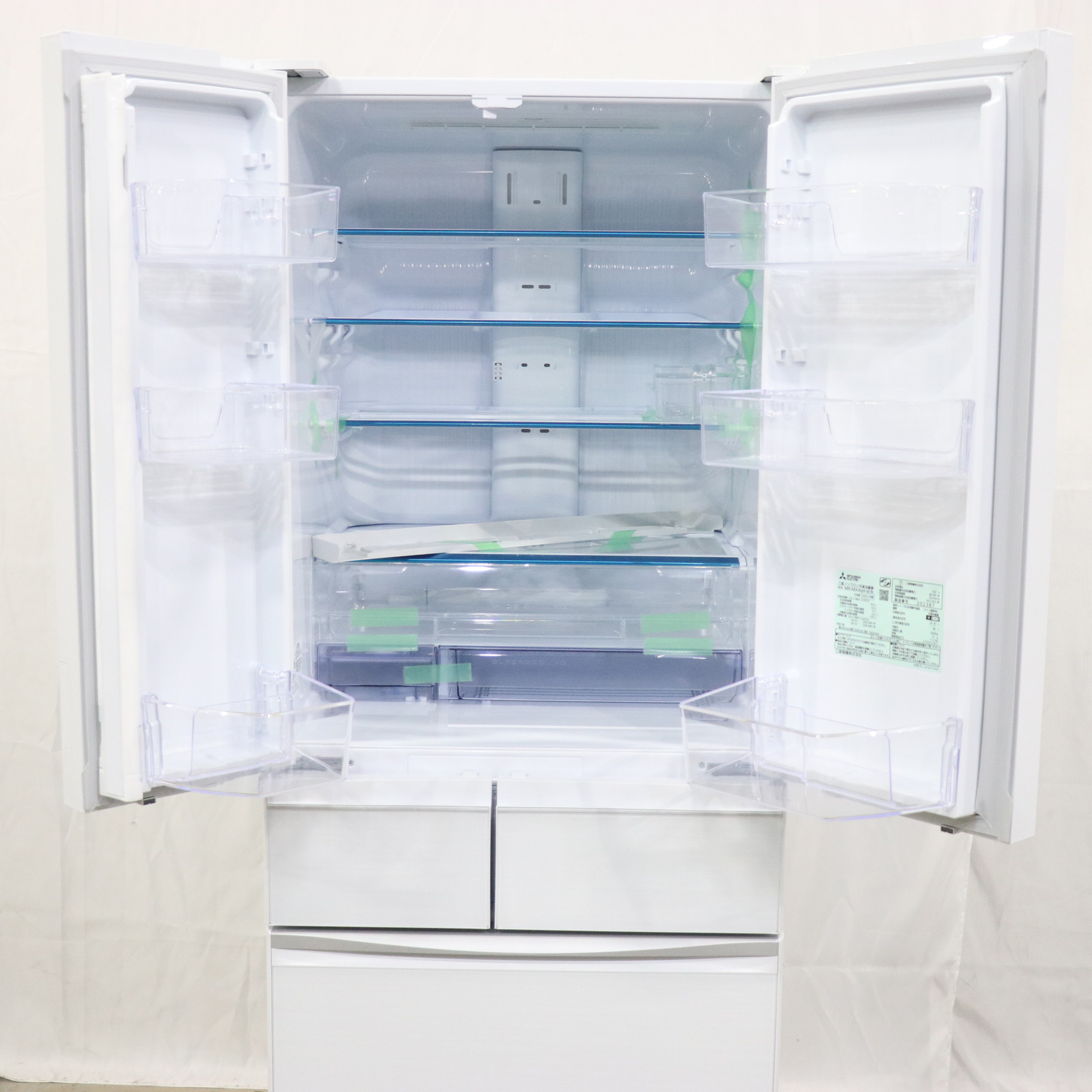 中古】〔展示品〕 冷蔵庫 置けるスマート大容量 MXシリーズ クリスタル